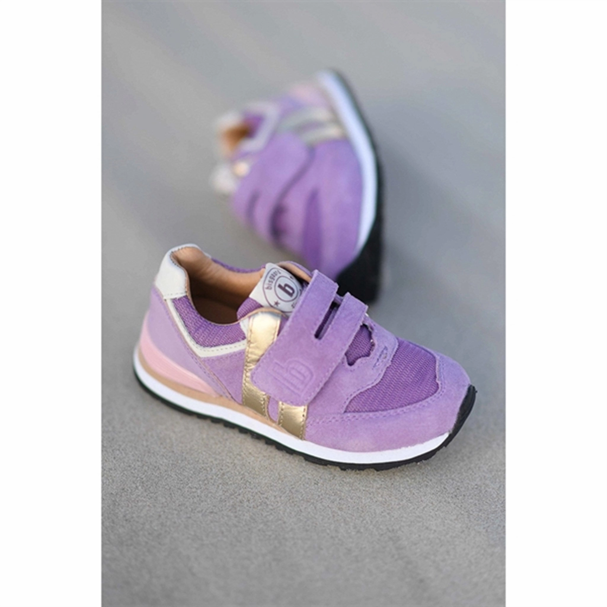 Bisgaard Winston S Velcro Shoe Lavender Instant Outfit Everyday Sleek