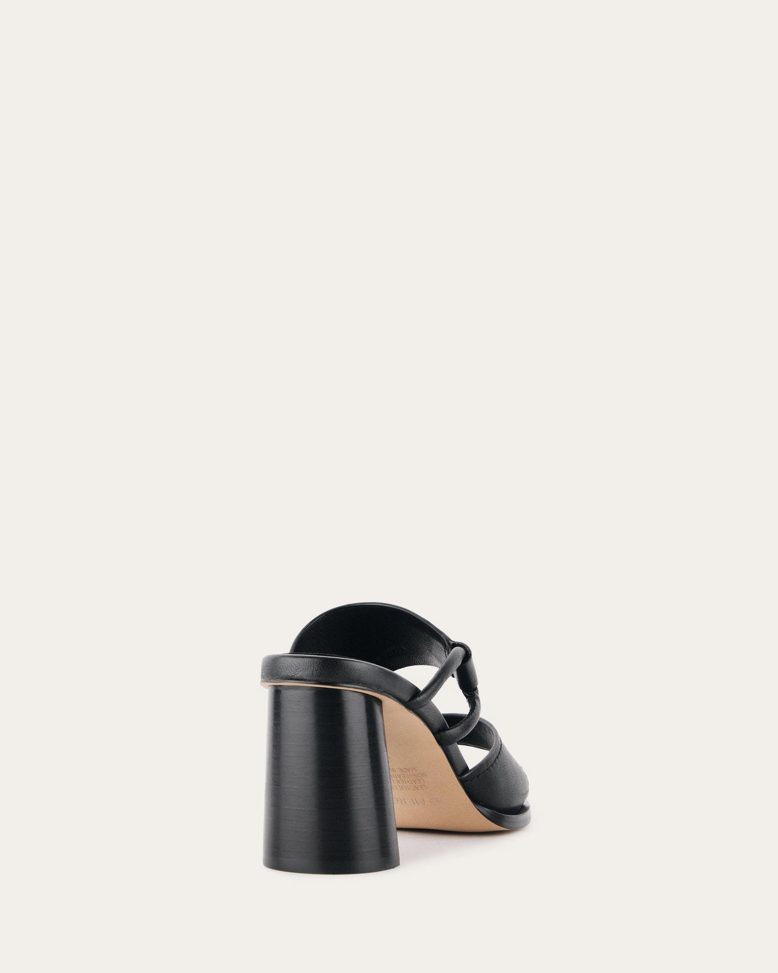 Cammy Mid Heel Sandals Black Leather Ease In Motion Crafted In Flow