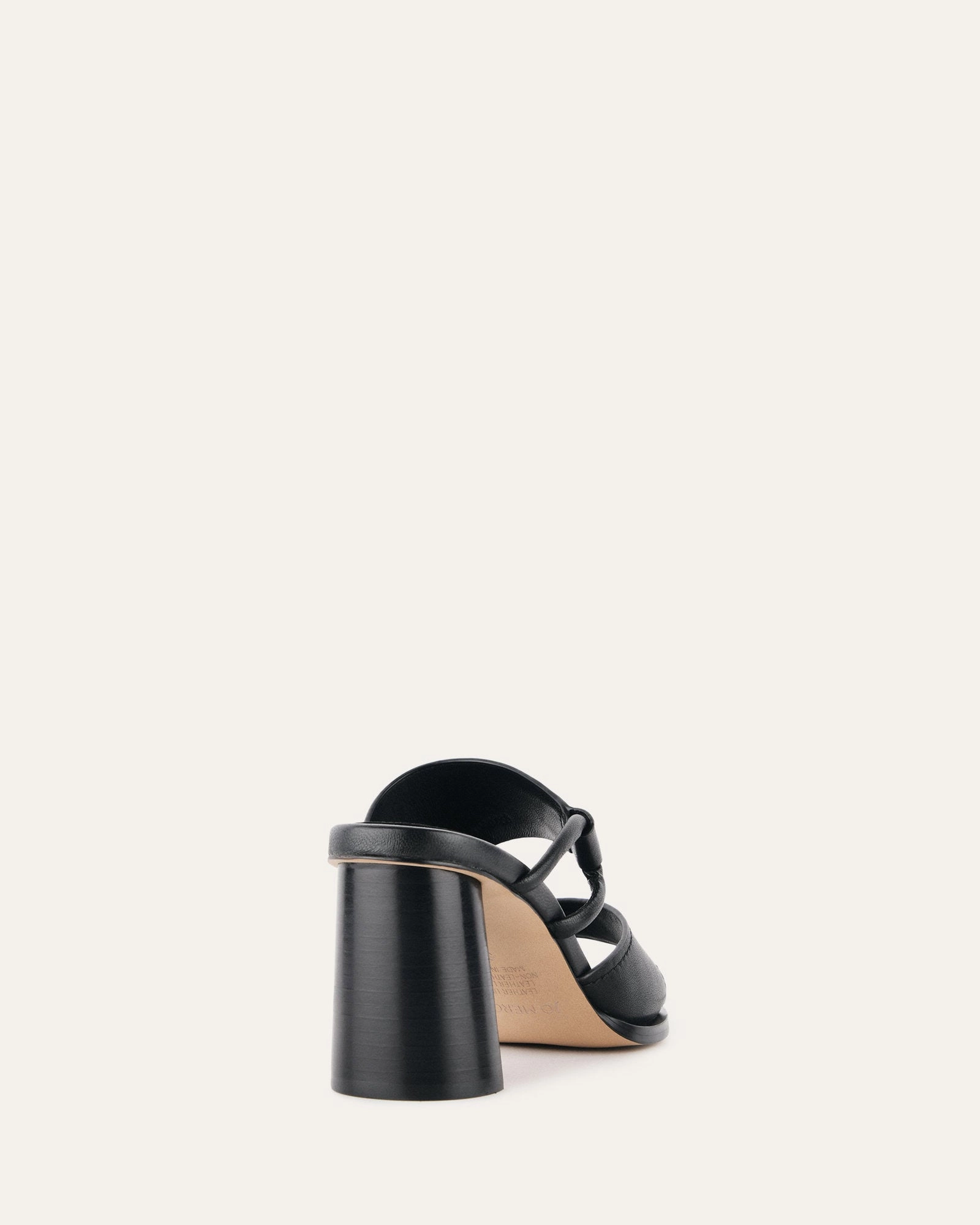Crafted Pulse Shift Into Ease Cammy Mid Heel Sandals Black Leather