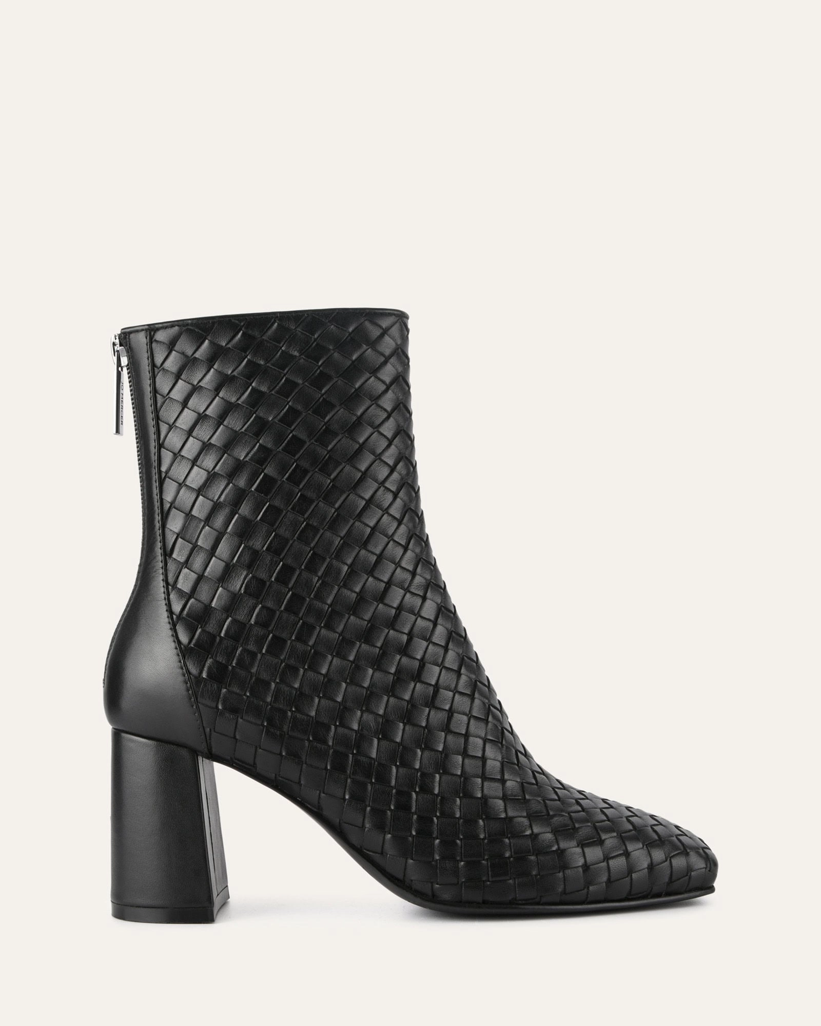 Versatile Drop Nola Mid Ankle Boots Black Leather