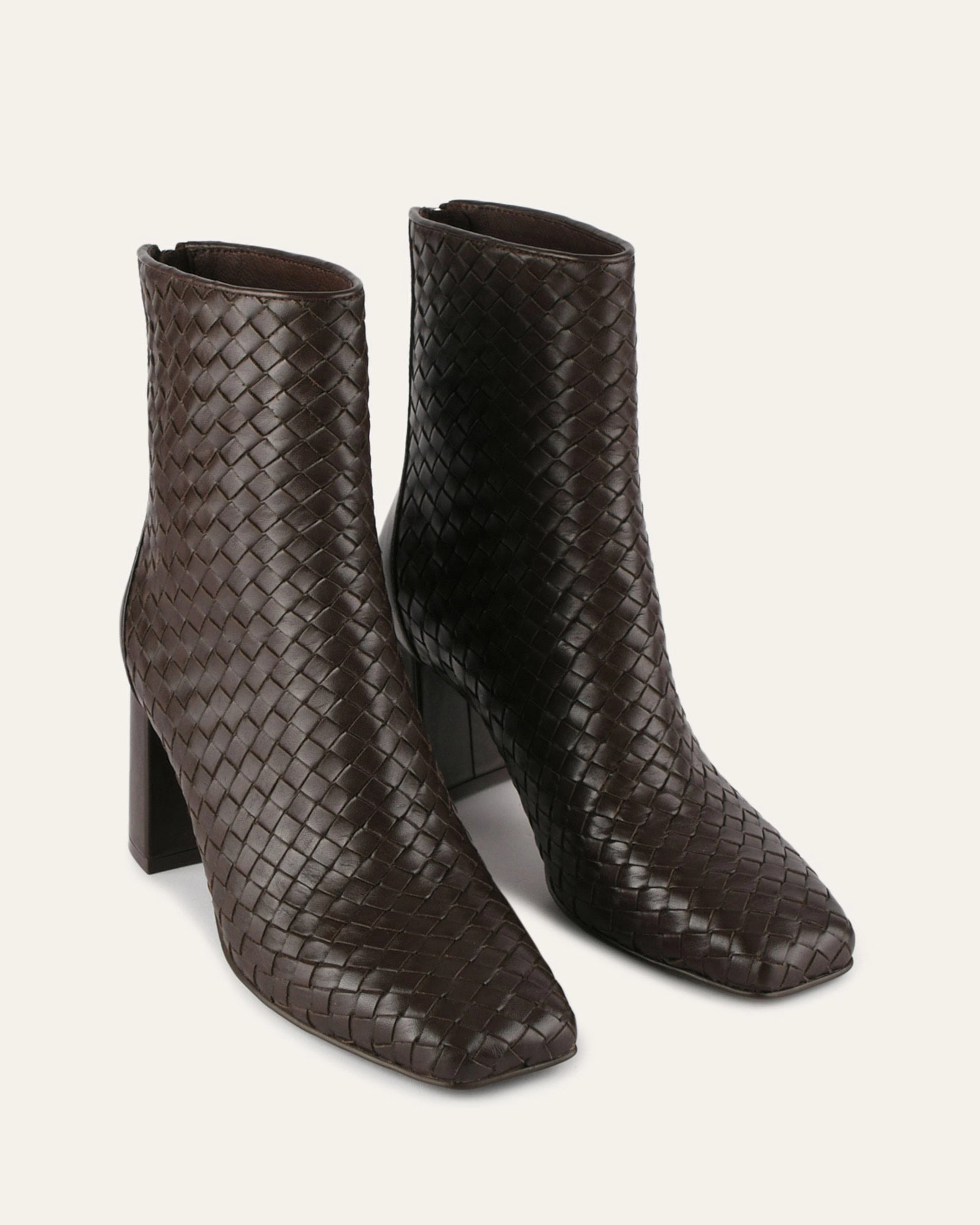 Nola Mid Ankle Boots Cacao Leather Uncomplicated Fit