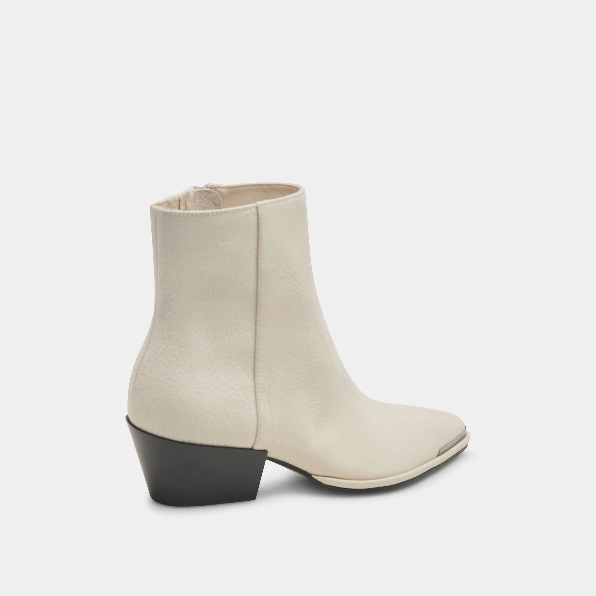 Elevated Simplicity Modern Identity Nonah Booties Ivory Leather