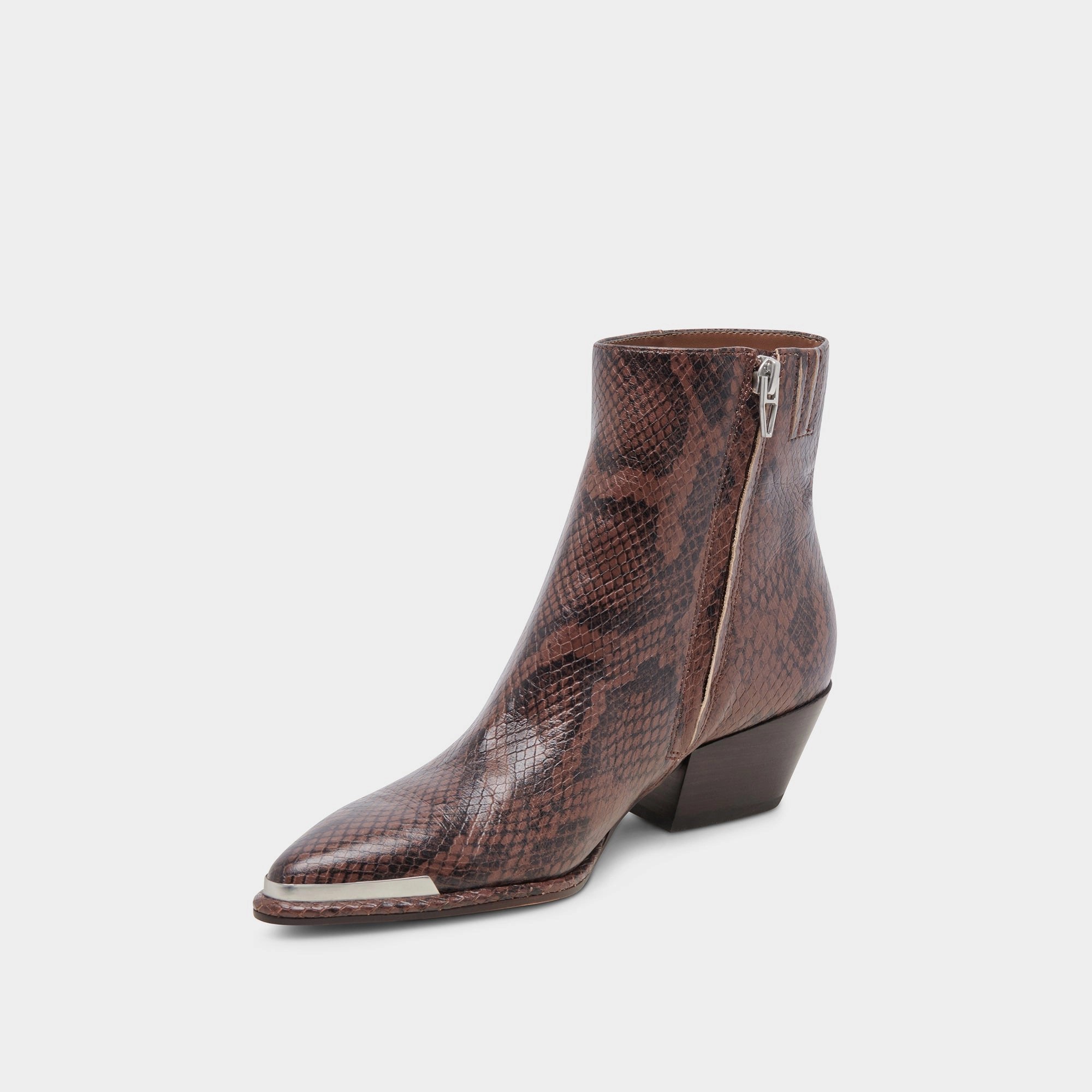Lifestyle Rhythm Nonah Booties Java Snake Embossed