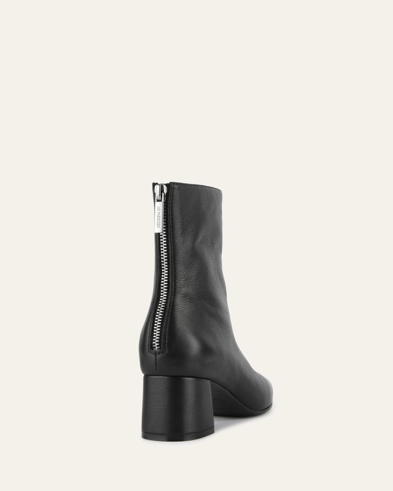 Bold Form Everyday Armor Nori Mid Ankle Boots Black Leather