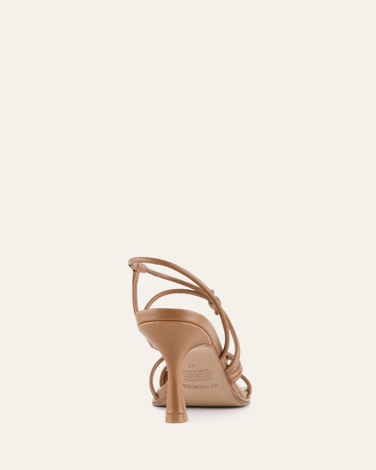Norma Mid Heel Sandals Tuscan Tan Leather Modular Uniform
