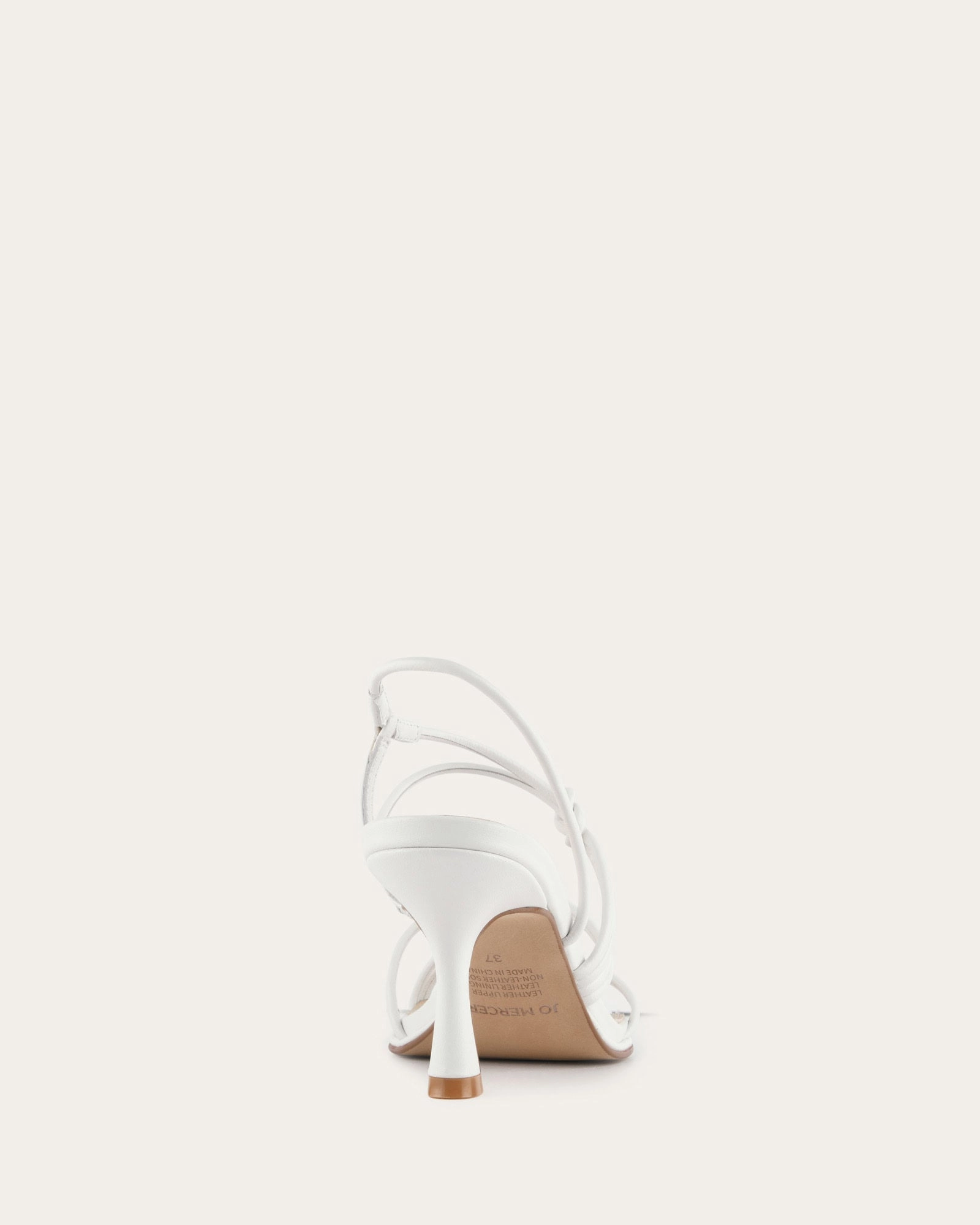 Modern Casuals Comfort In Motion Norma Mid Heel Sandals White Leather
