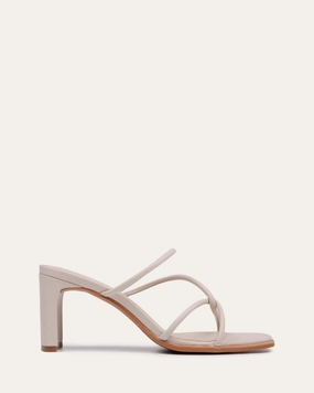 Future-Form Built To Breathe Novi Mid Heel Sandals Bone Leather