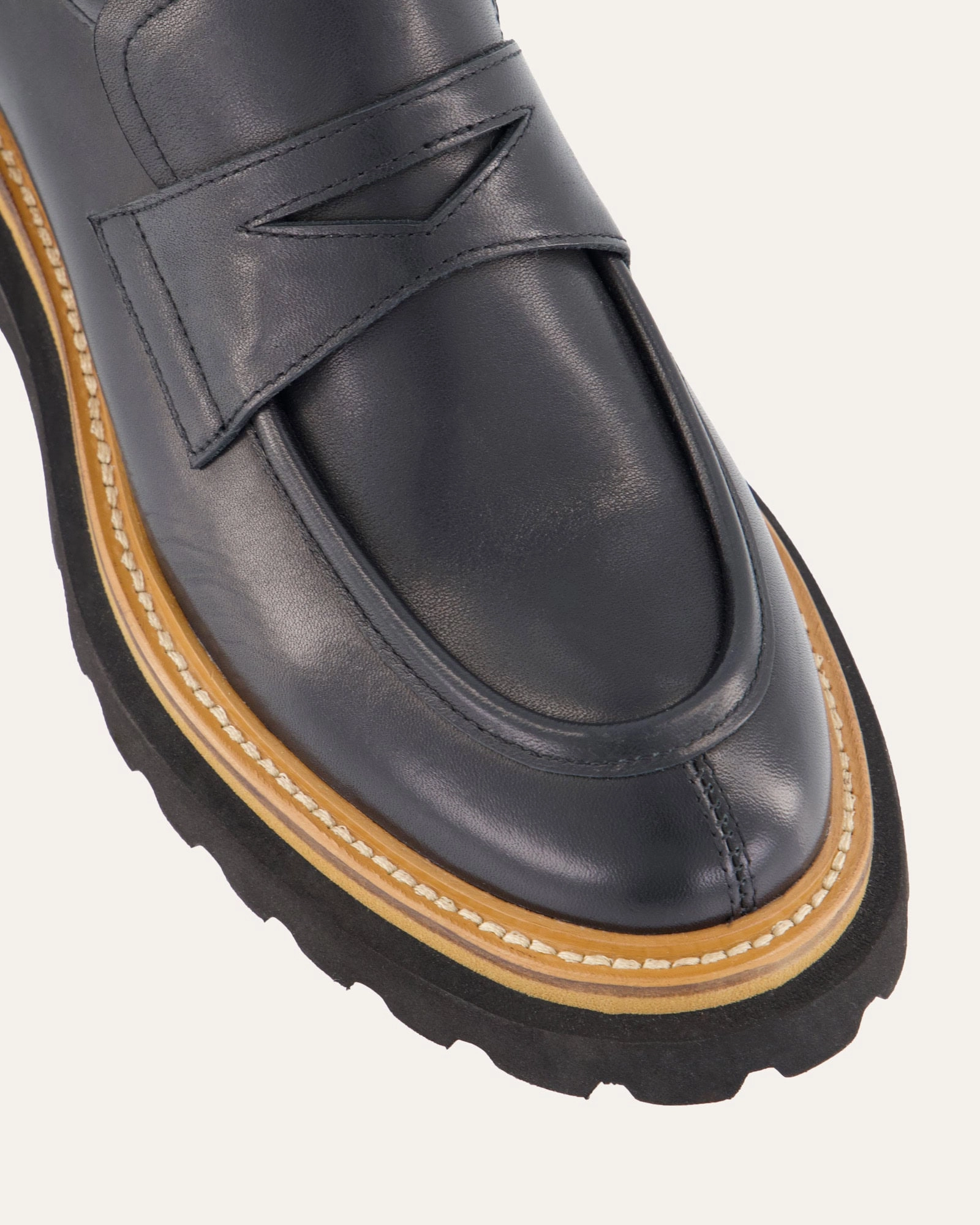 Function With Style Obi Loafers Black Leather