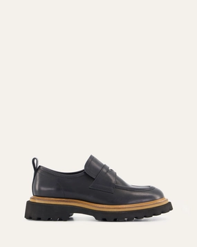 Obi Loafers Black Leather Quiet Fit Bold Minimal