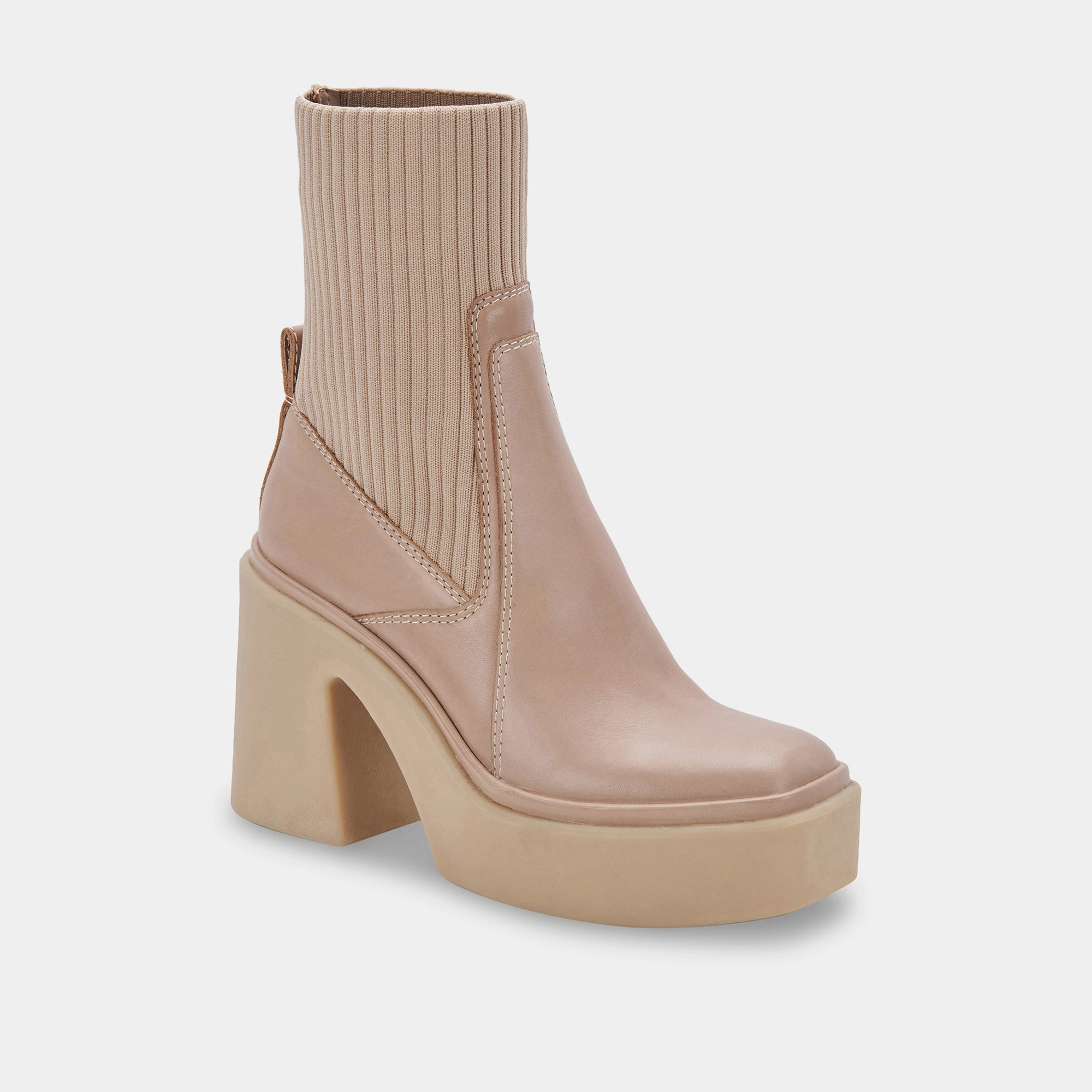 Odina Boots Taupe Leather Multi-Wear Outfit Essentials On Point