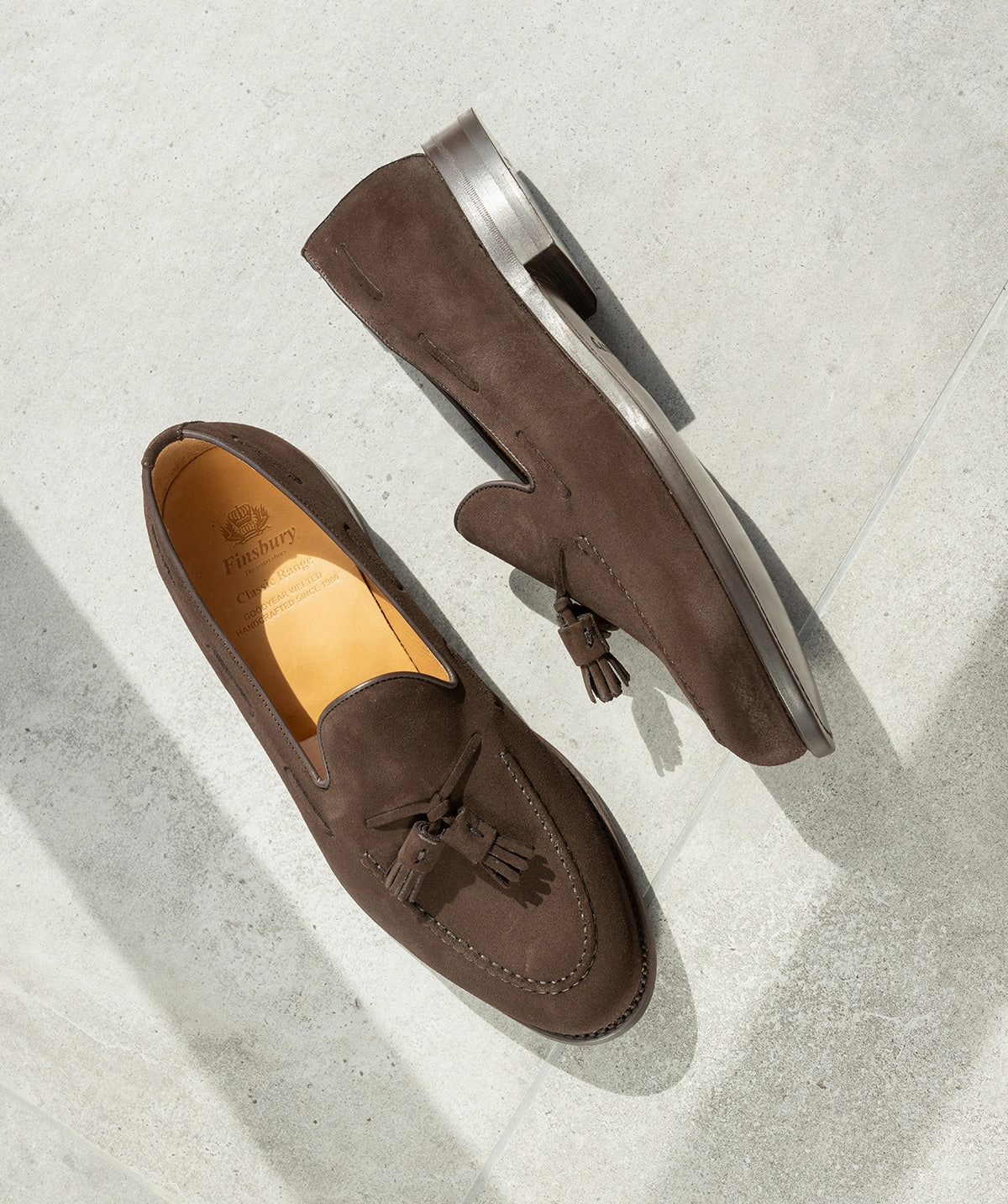 Olden Brown Suede Moccasin Streamlined Mobility