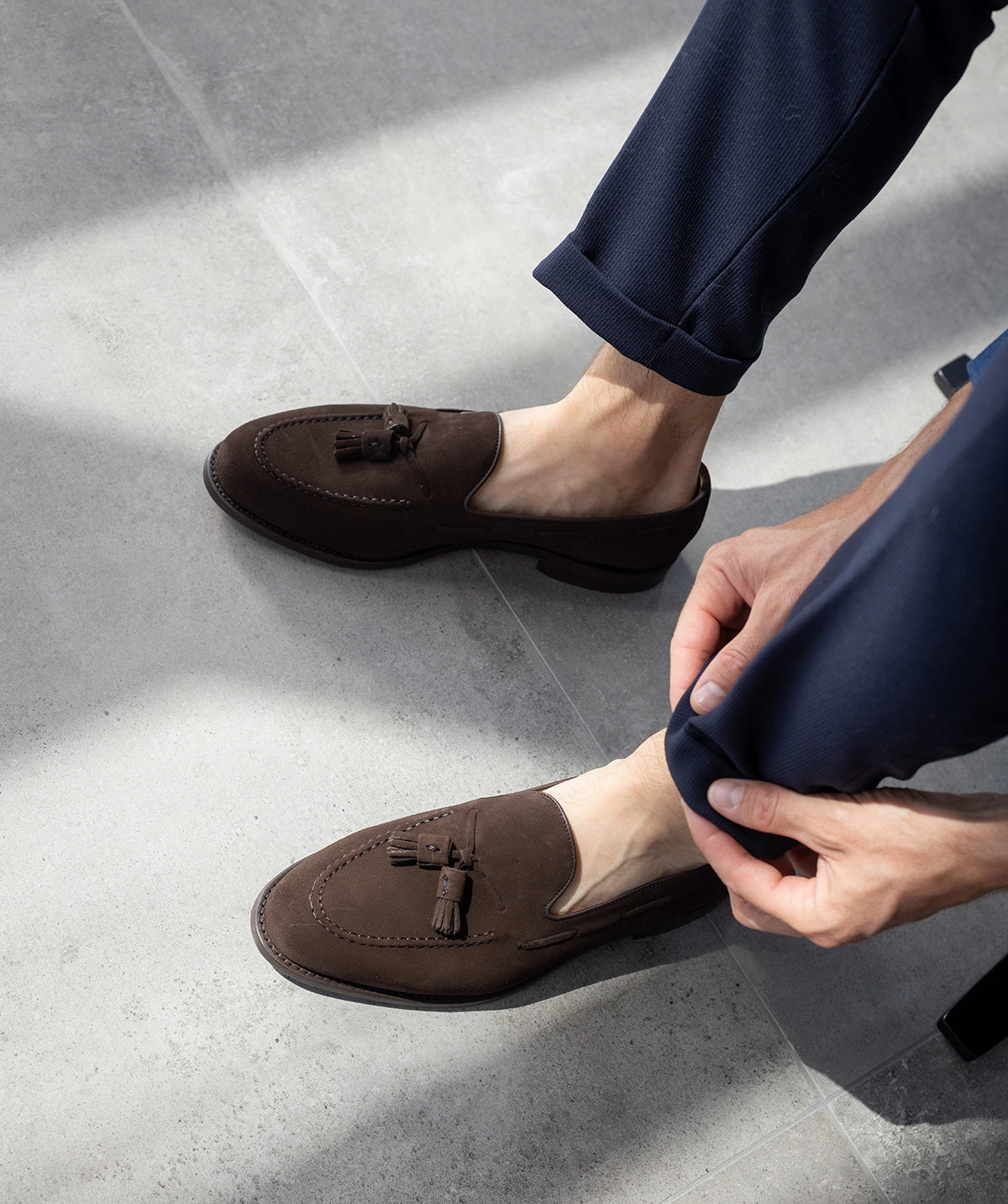 Inspired Layerwear Olden Brown Suede Moccasin