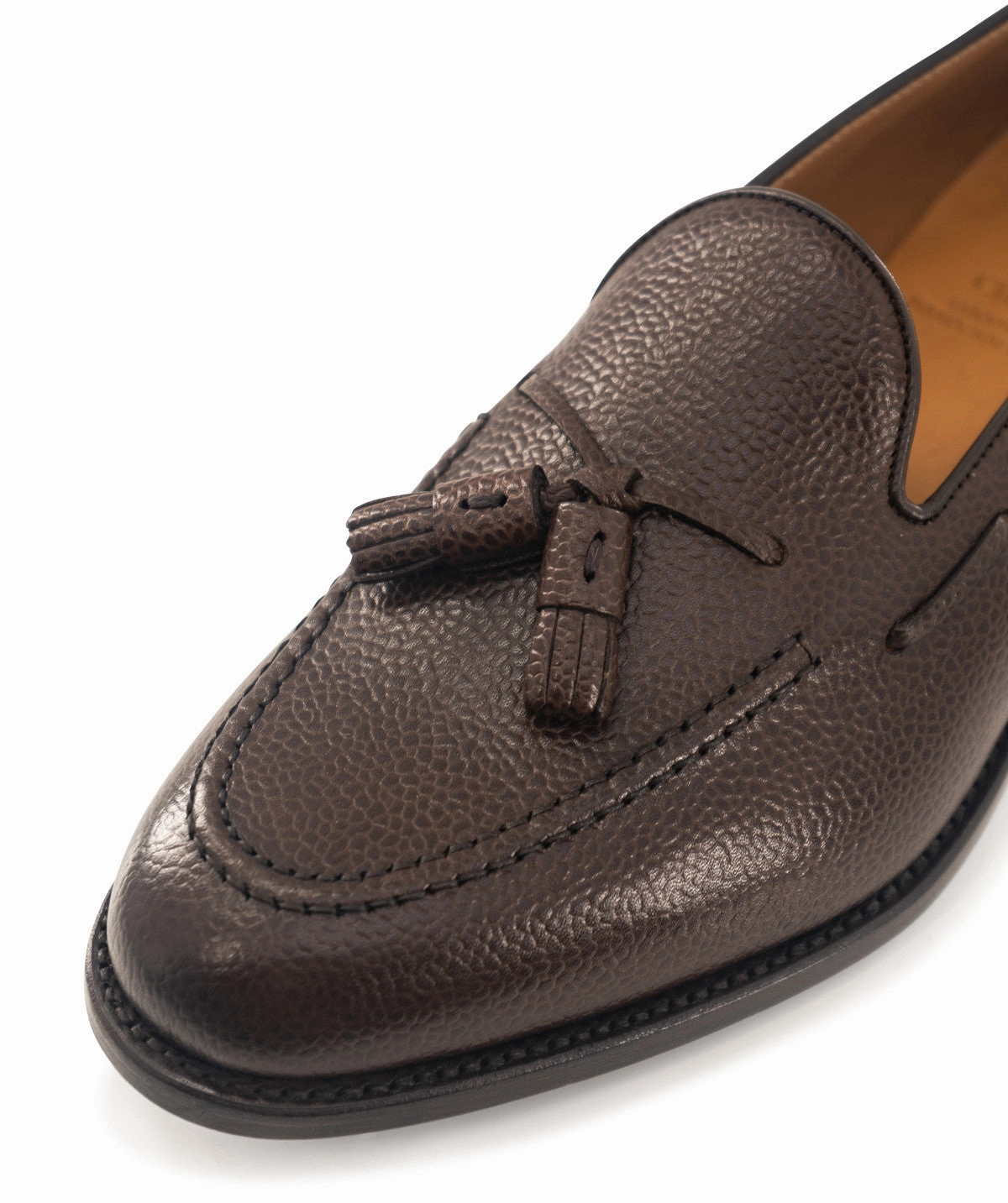 Olden Grained Brown Moccasin Design In Focus