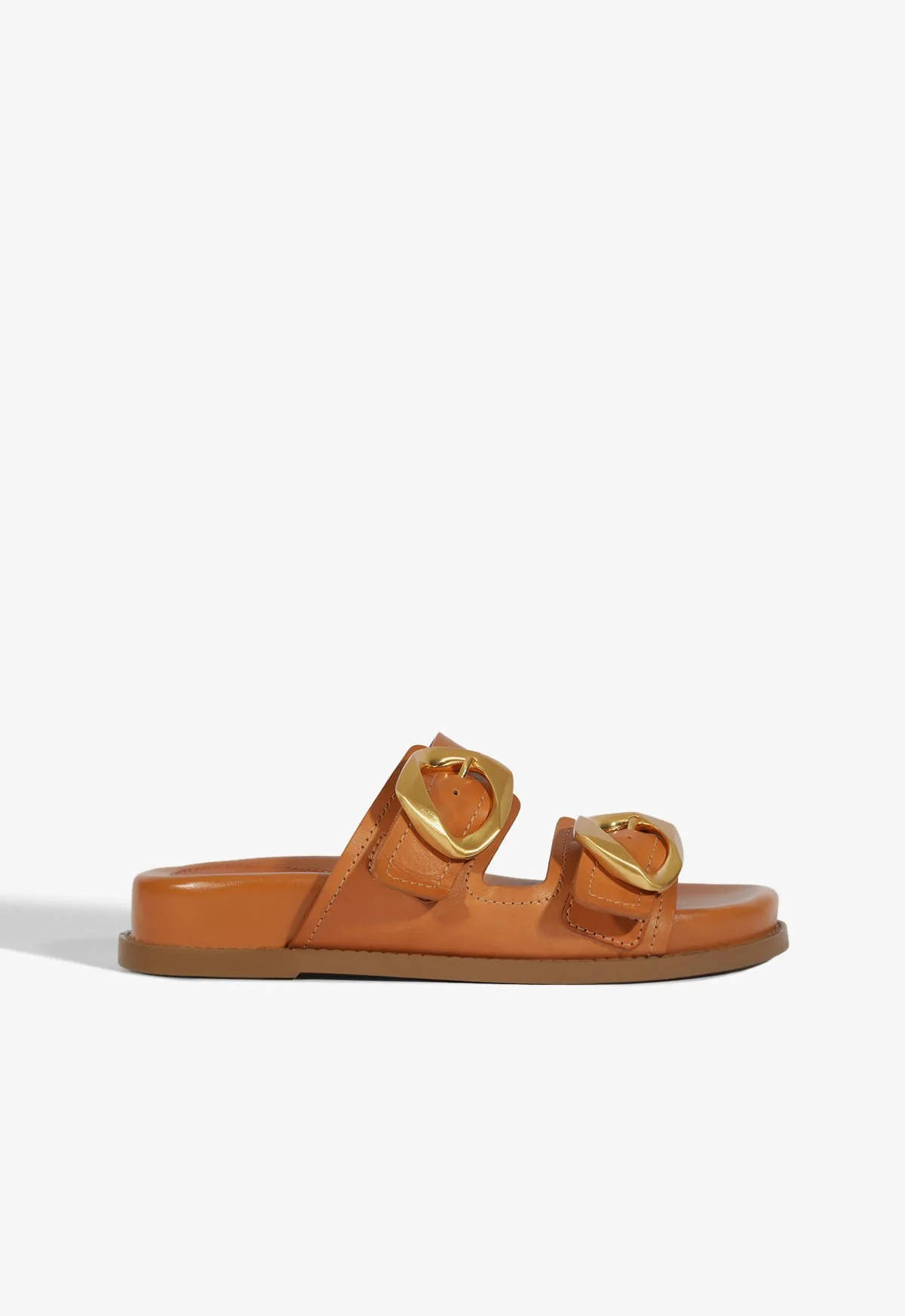 Clean-Life Gear Olga Brown Leather Sporty Sandal