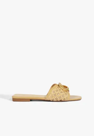 Olga Embroidery Synthetic Sandal Easy Layering New Neutral