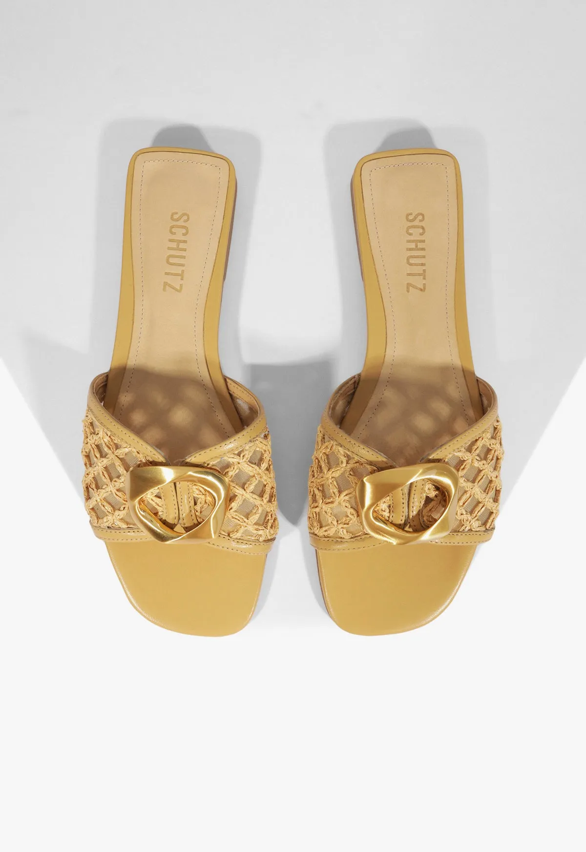 Clean Attitude Olga Embroidery Synthetic Sandal