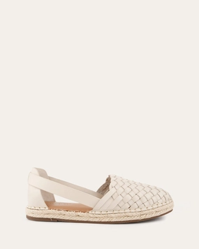 Opal Flat Espadrilles Off White Leather Live Refined Daily Vibe