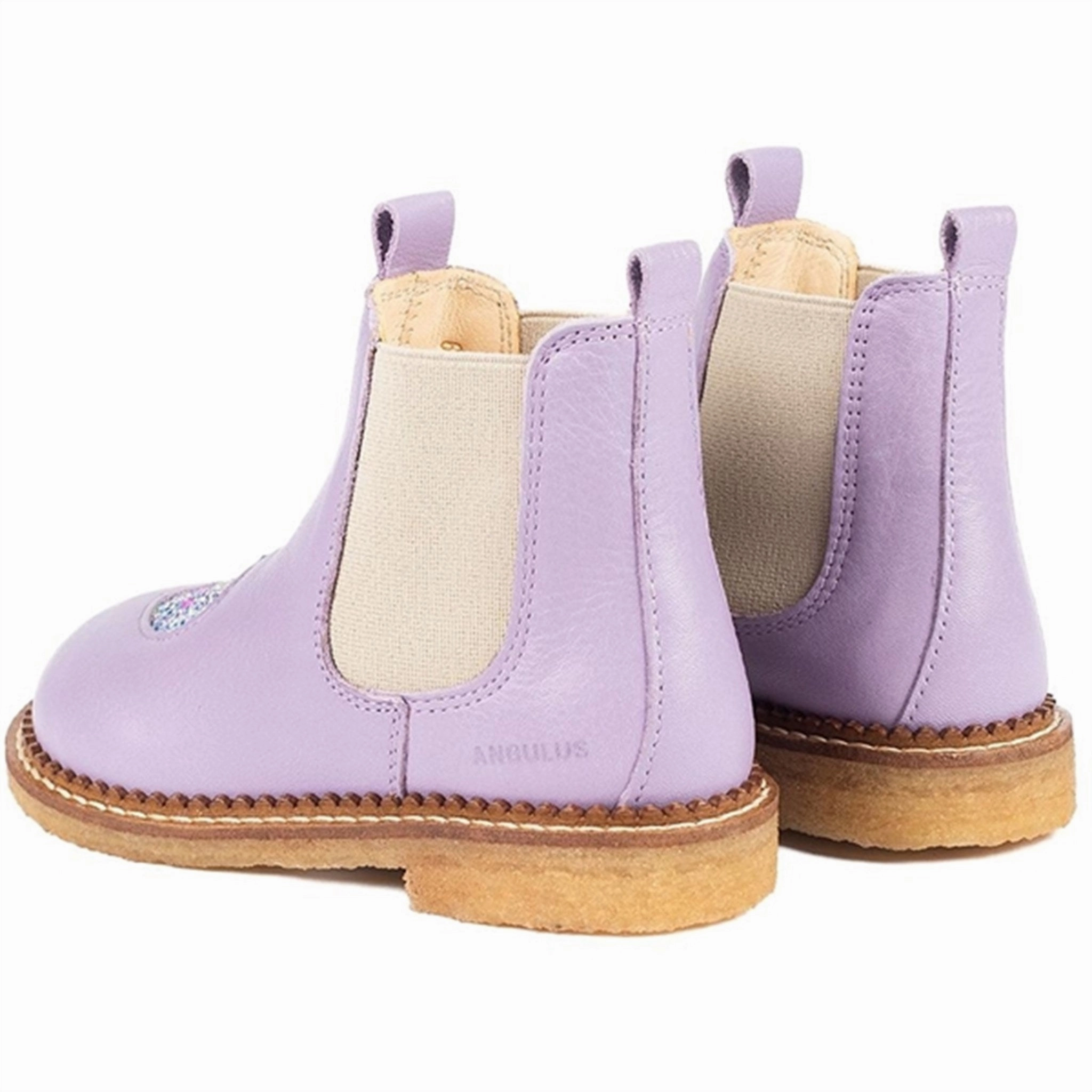 Designed With Flow Seamless Transitions Angulus Chelsea Boots Lilac/Confetti Glitter/Elastic