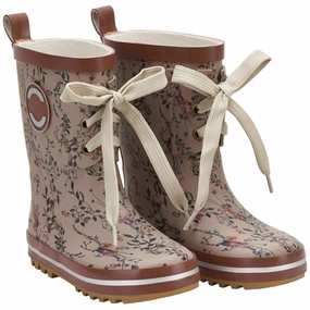 Clean Aesthetic Optimized Rhythm Mikk-Line Rubber Boots Print Nougat