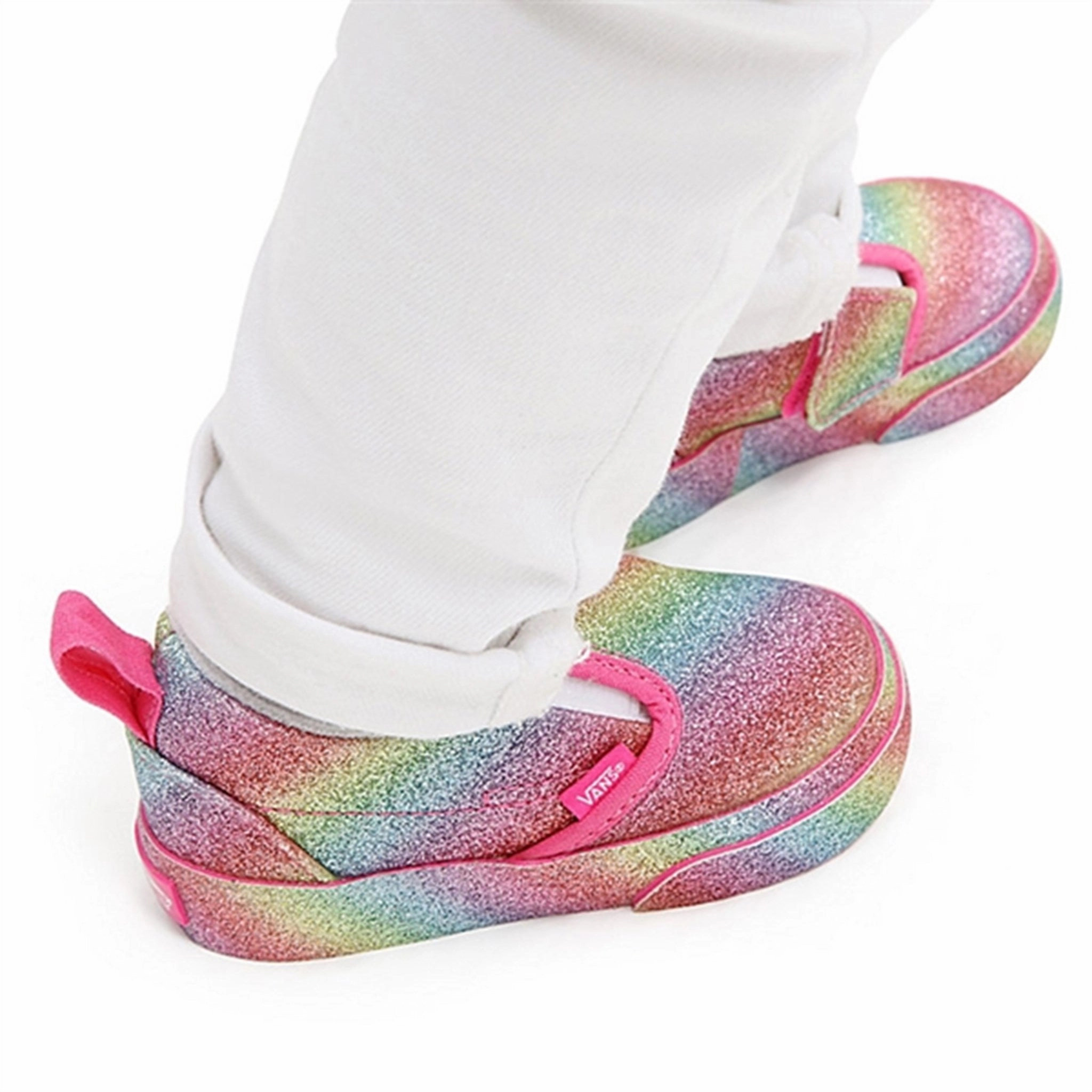 Quiet Statement Vans Td Slip-On V Sneakers Glitter Rainglow Rainbow