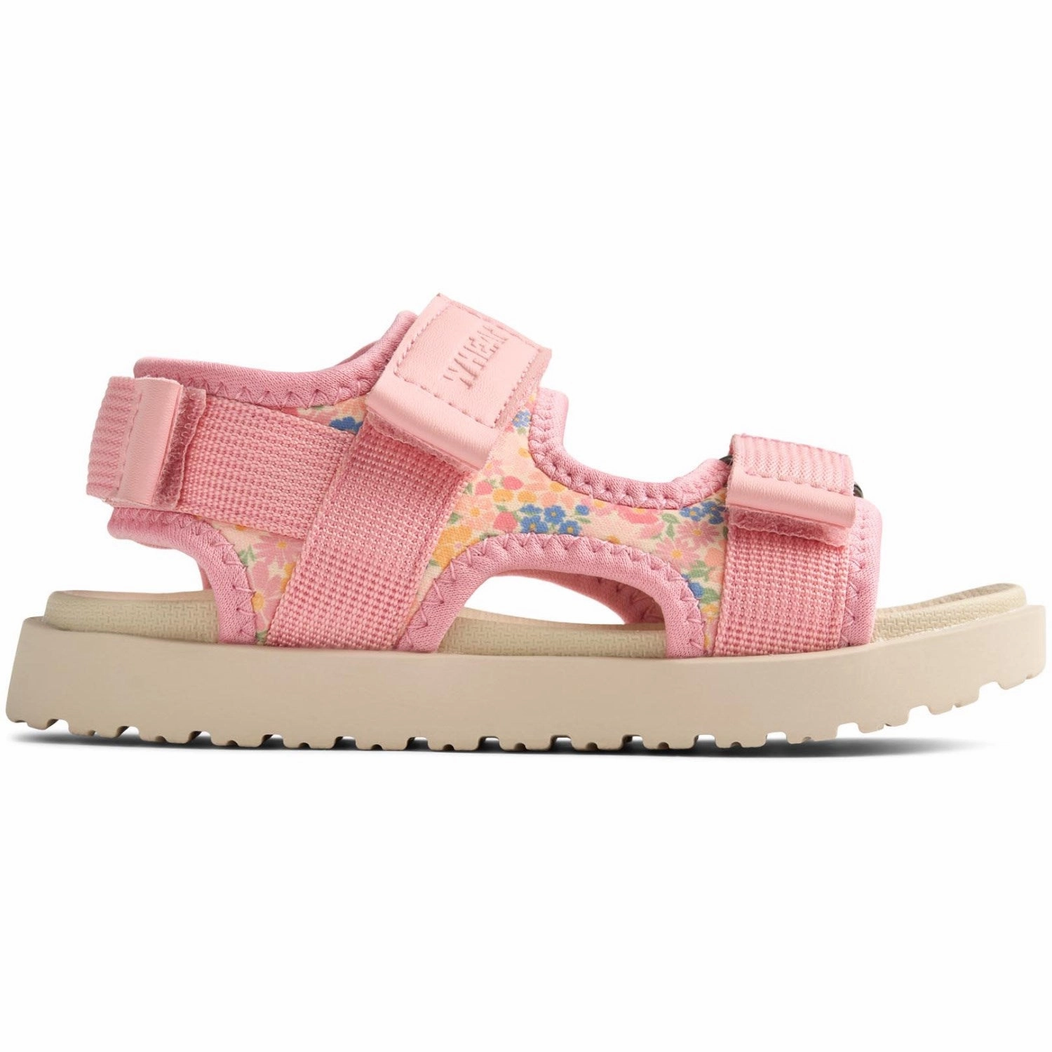 Wheat Multi Flowers Sandal Mandy Future-Ready Looks