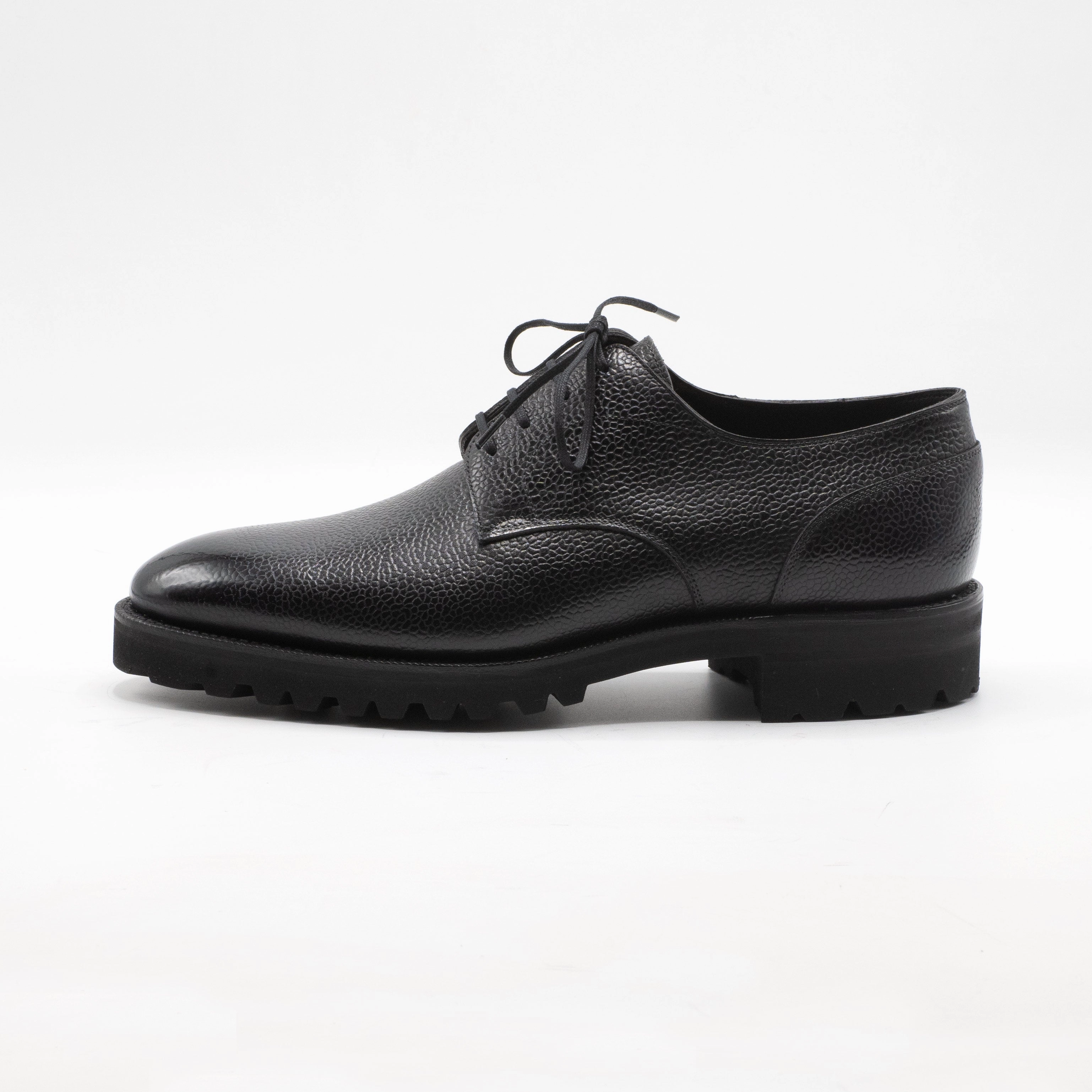 Derby Simple Shoe - Onyx Country Calf Designed To Explore Unisex Rhythm