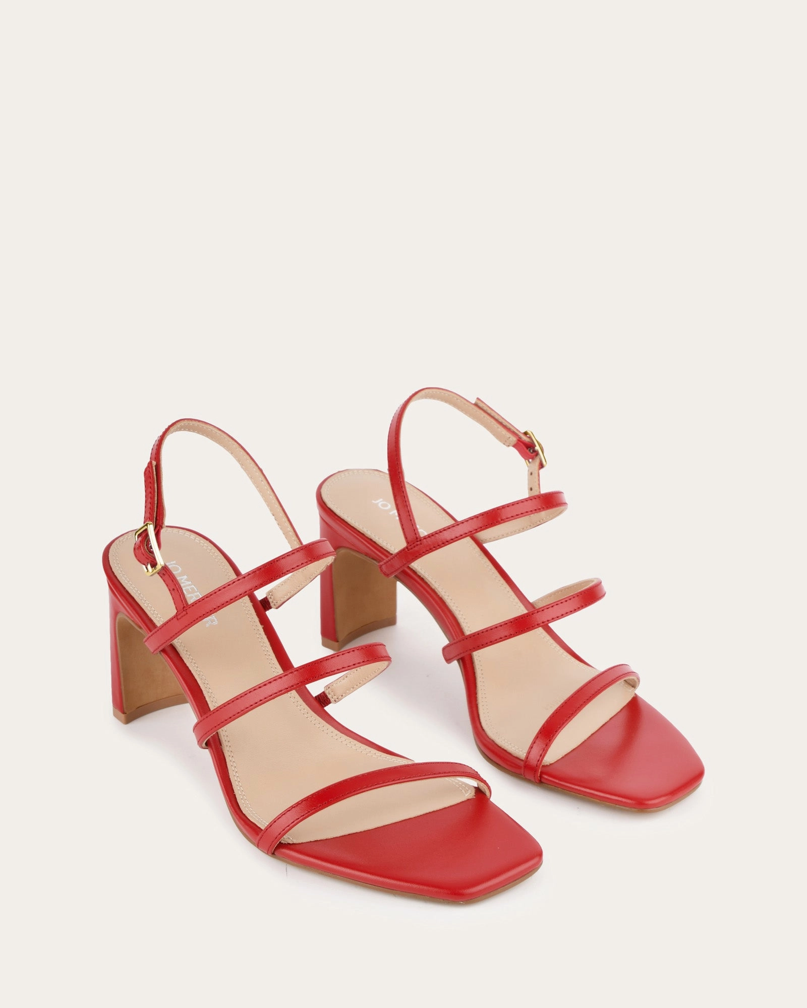Progressive Living Nix Mid Heel Sandals Salsa Leather