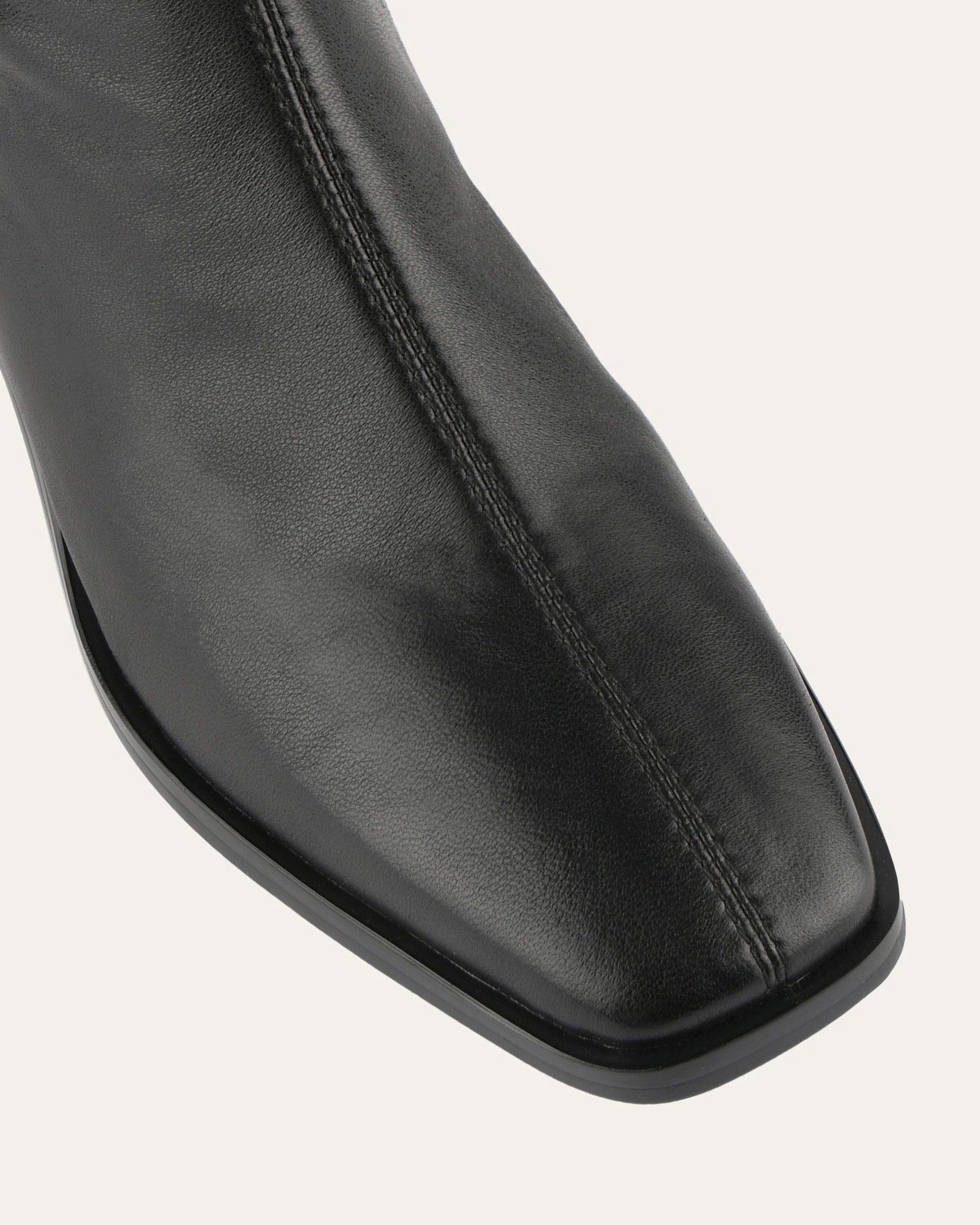 Queenie Knee Boots Black Leather Integrated Cool