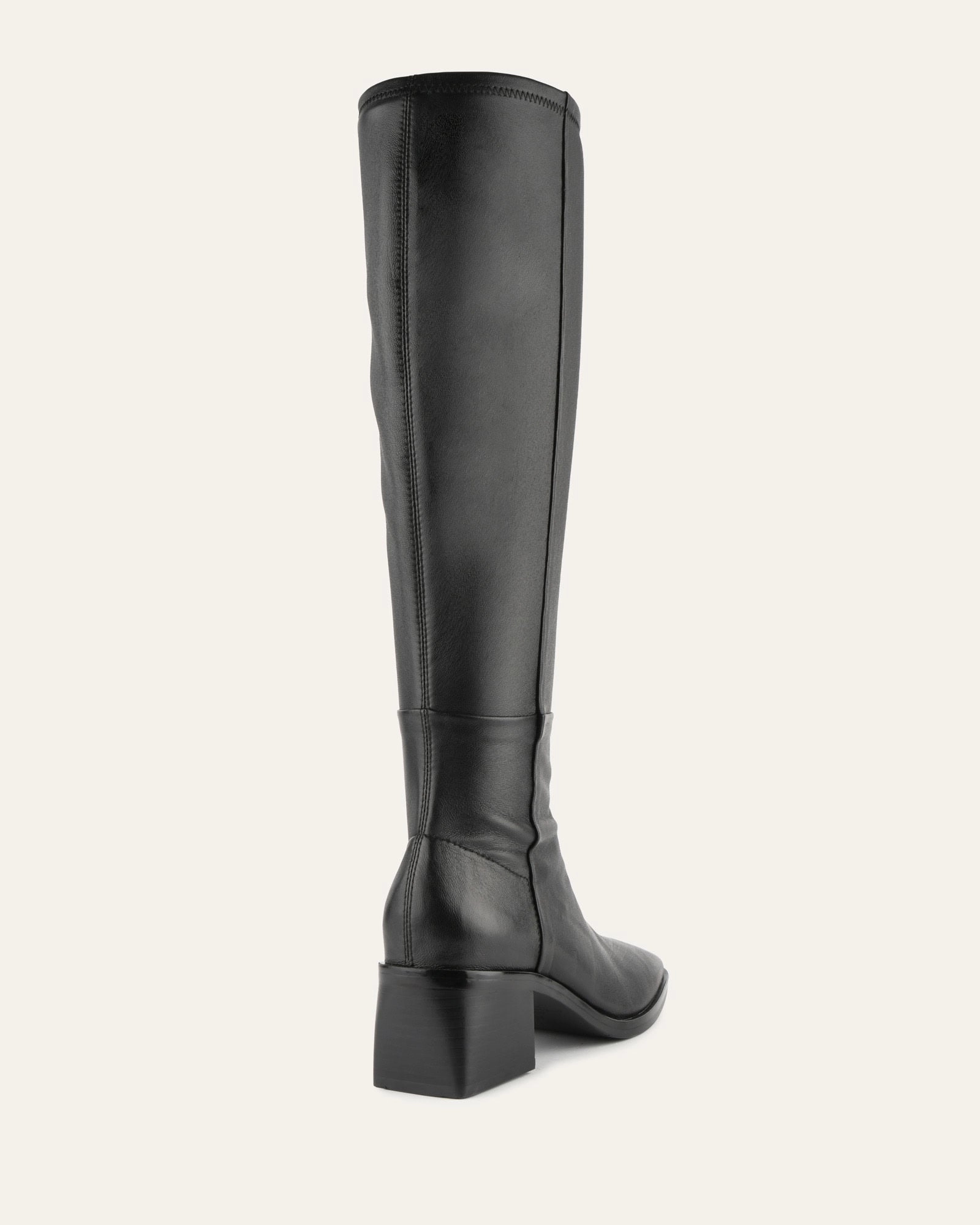 Anyday Style Queenie Knee Boots Black Leather