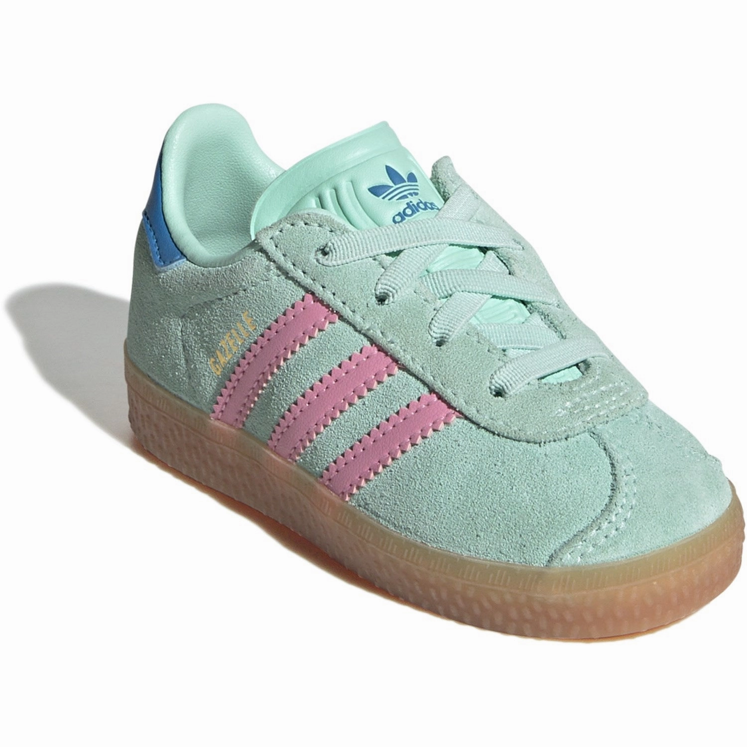 Engineered Simplicity Quiet Fit Adidas Originals Clear Mint/Bliss Pink/Bright Blue Gazelle Cf El I Sneakers