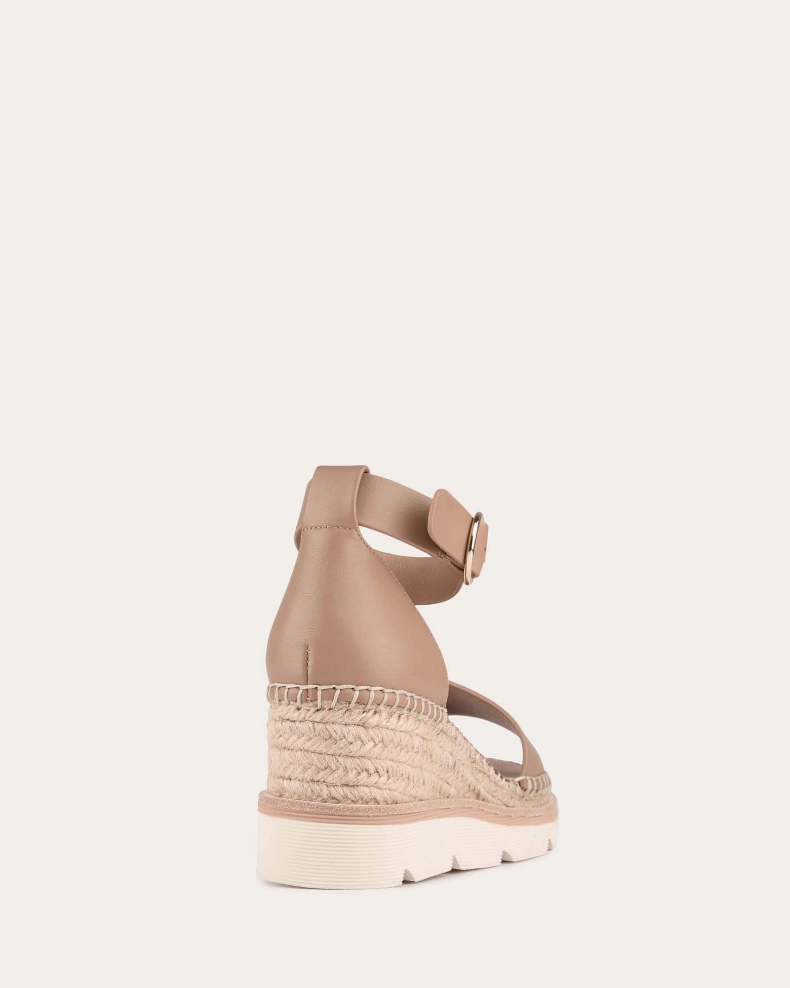 Modern Momentum Intentional Daily Kelly Mid Heel Wedges Tan Leather