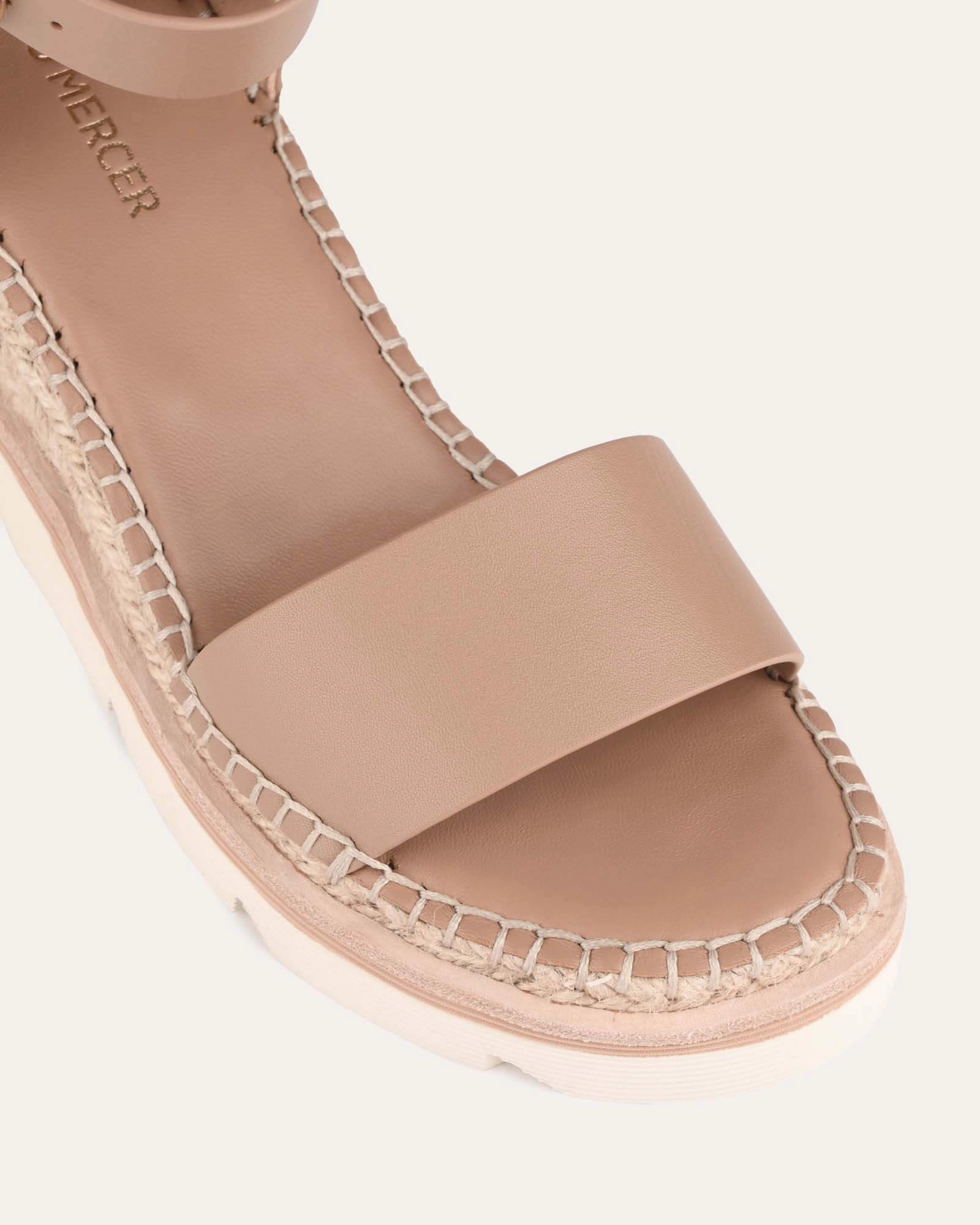 Comfort Zone Kelly Mid Heel Wedges Tan Leather