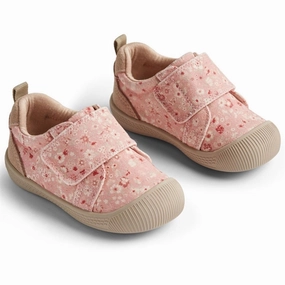 Wheat Shoe Prewalker Velcro Kei Print Rosette Flowers Your Daily Layer Updated Basics