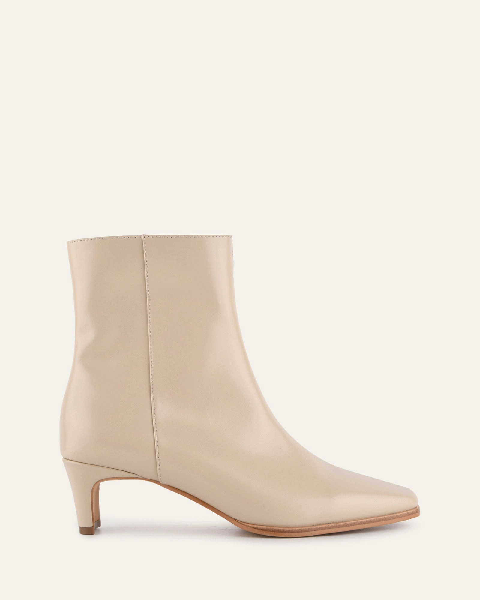 Otis Mid Ankle Boots Sand Leather Conscious Layers