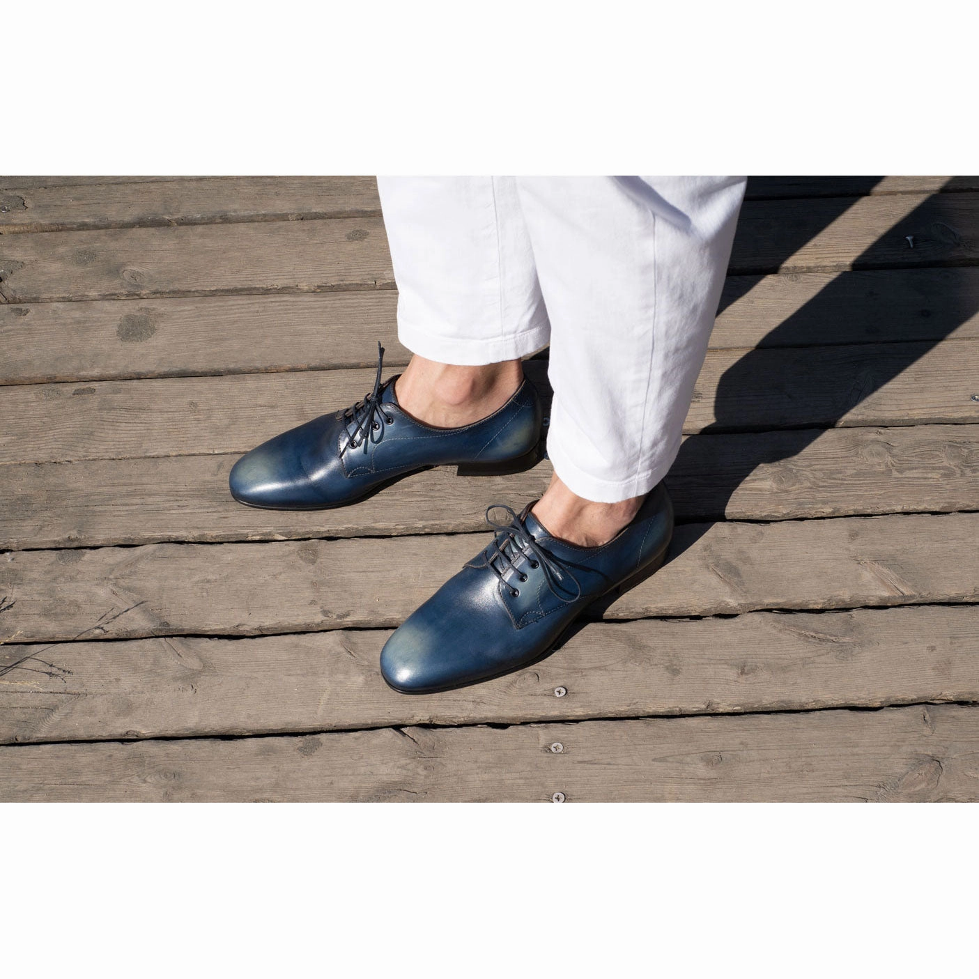 Pablo Derby - Washed Indigo Semi Unlined Purpose-Led