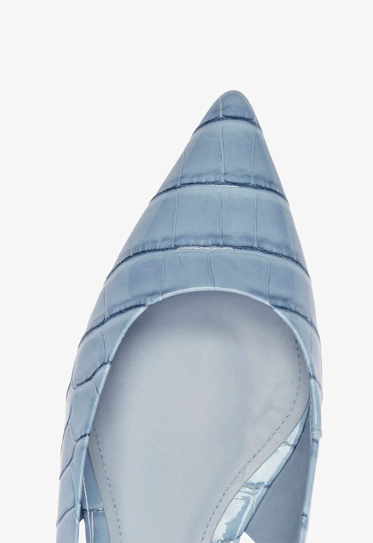Ready For Streets Paola Blue Leather Flat
