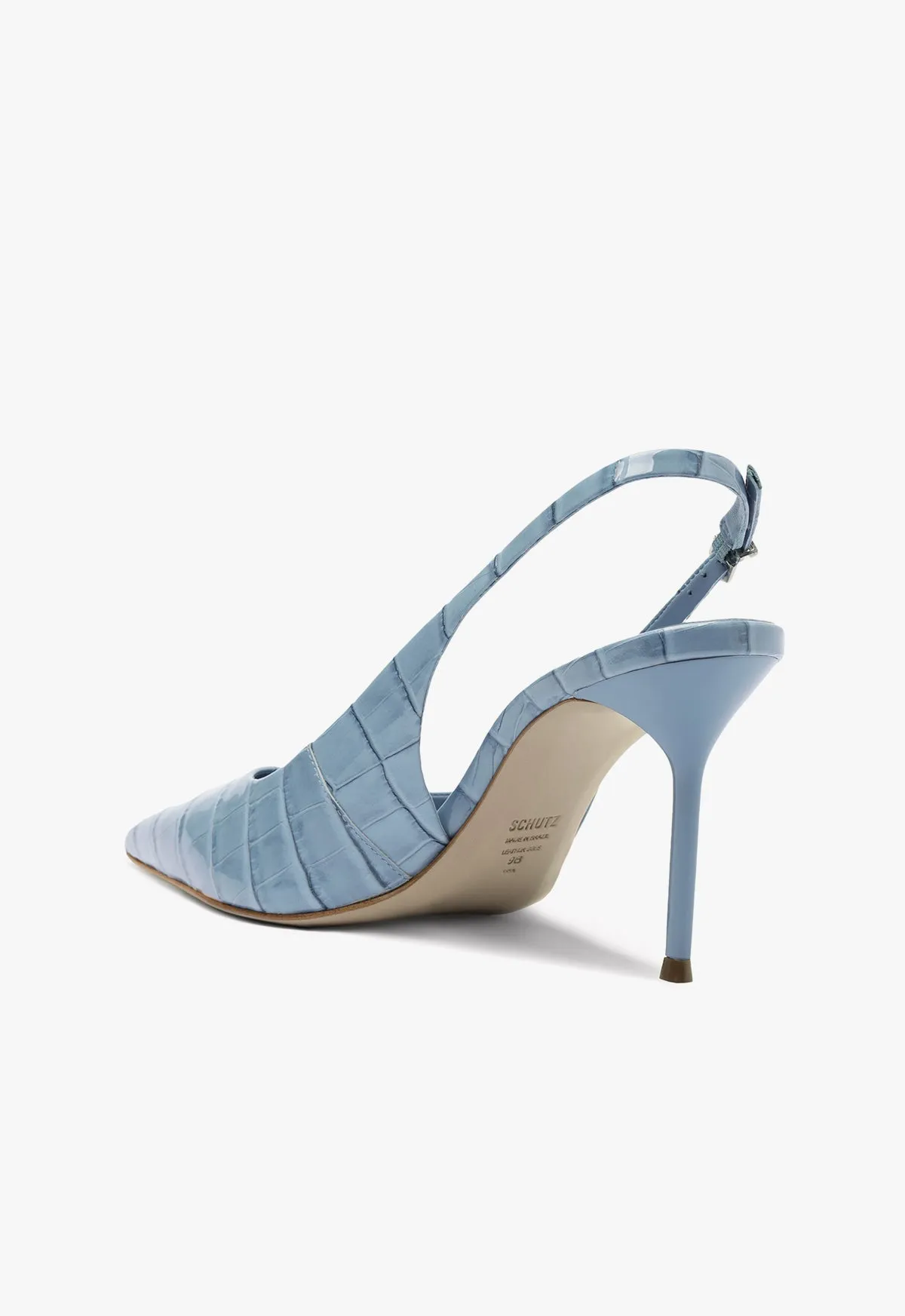 Paola High Stiletto Blue Pump Motion-Minded