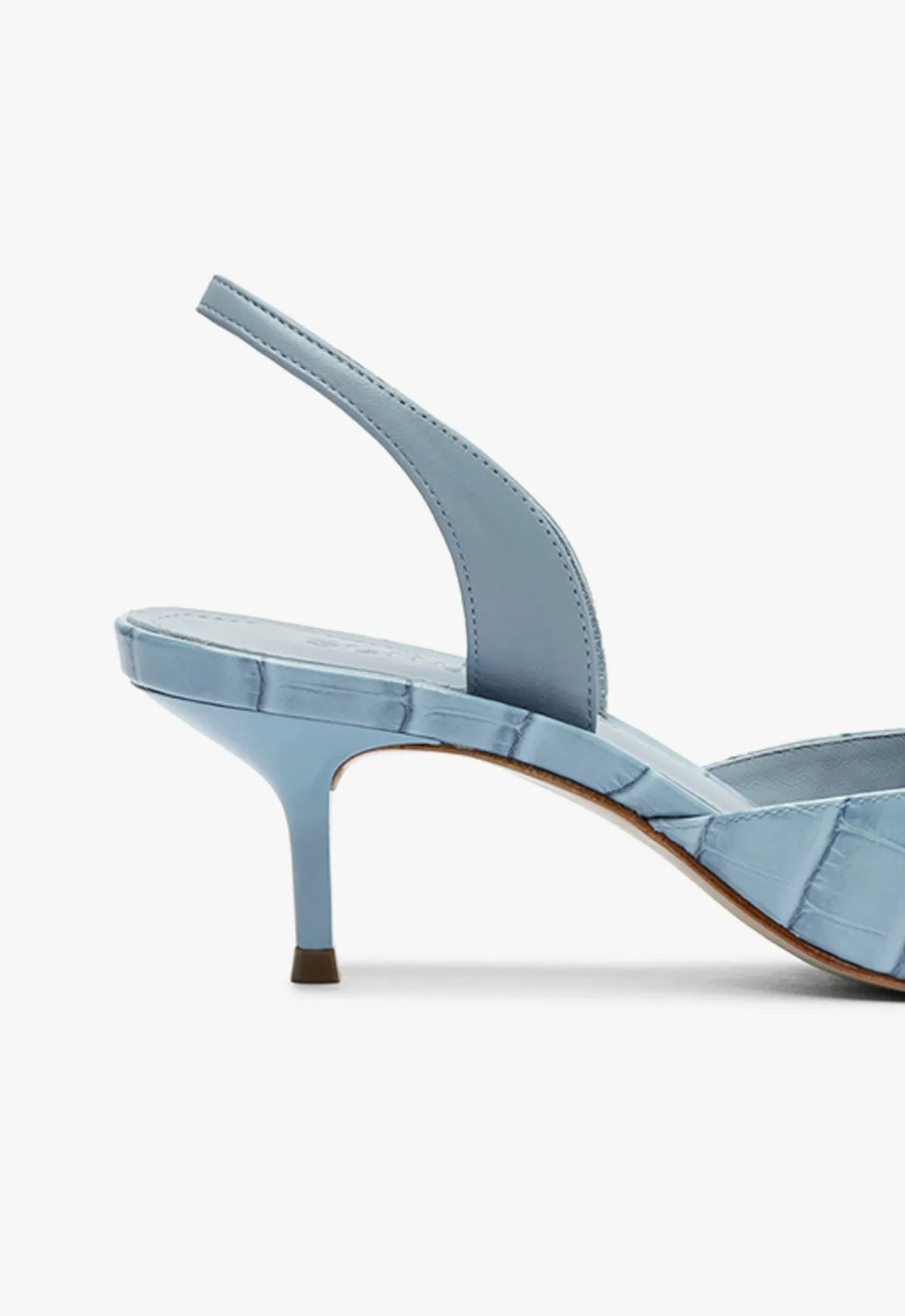 Clean Citywear Paola Mid Stiletto Blue Pump