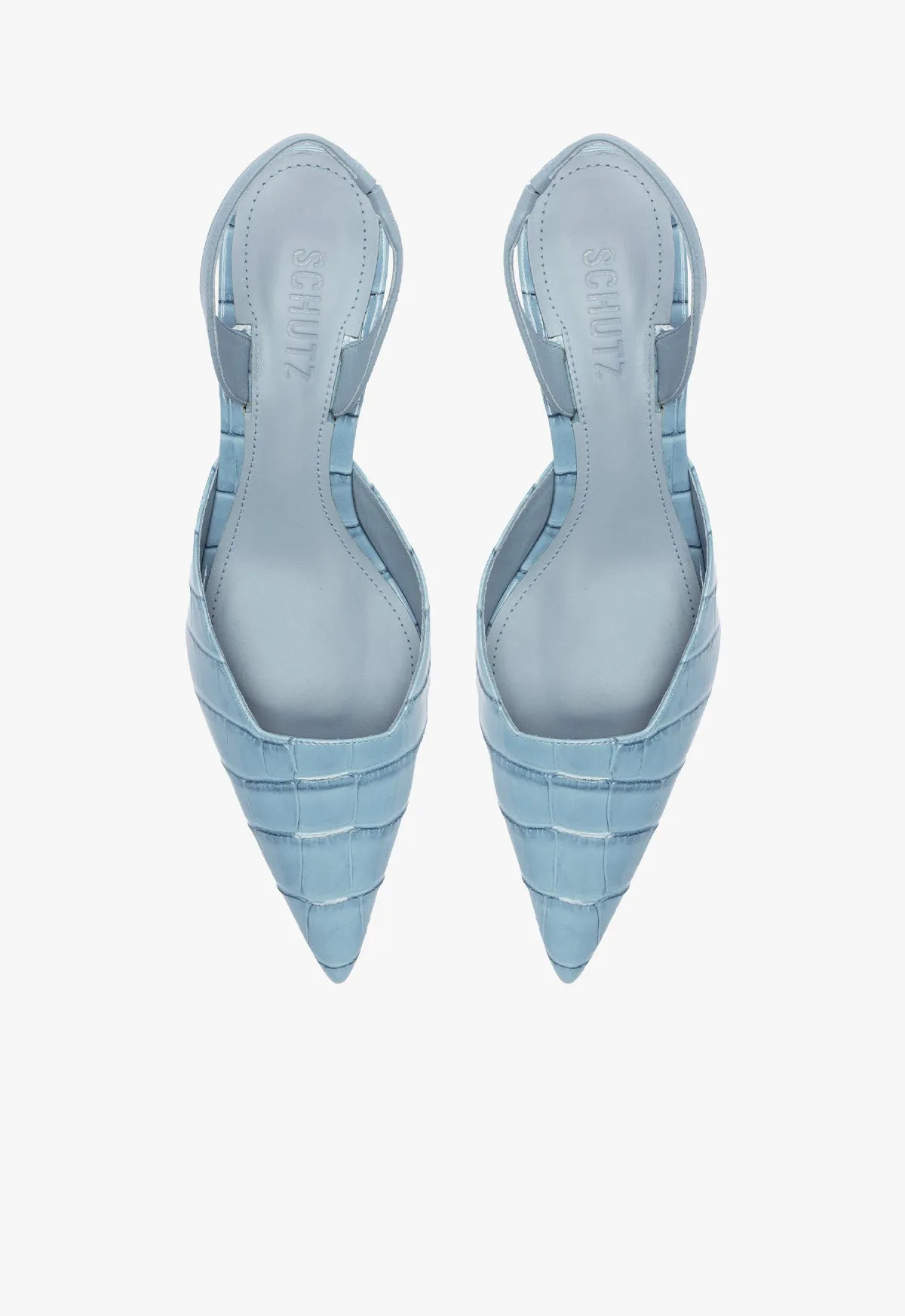 Paola Mid Stiletto Blue Pump Urban Active Flex And Fit