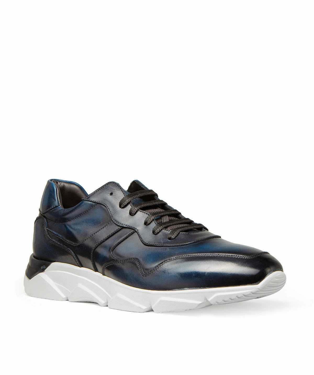 Subtle Tone Paolo Blue Patina Sneakers