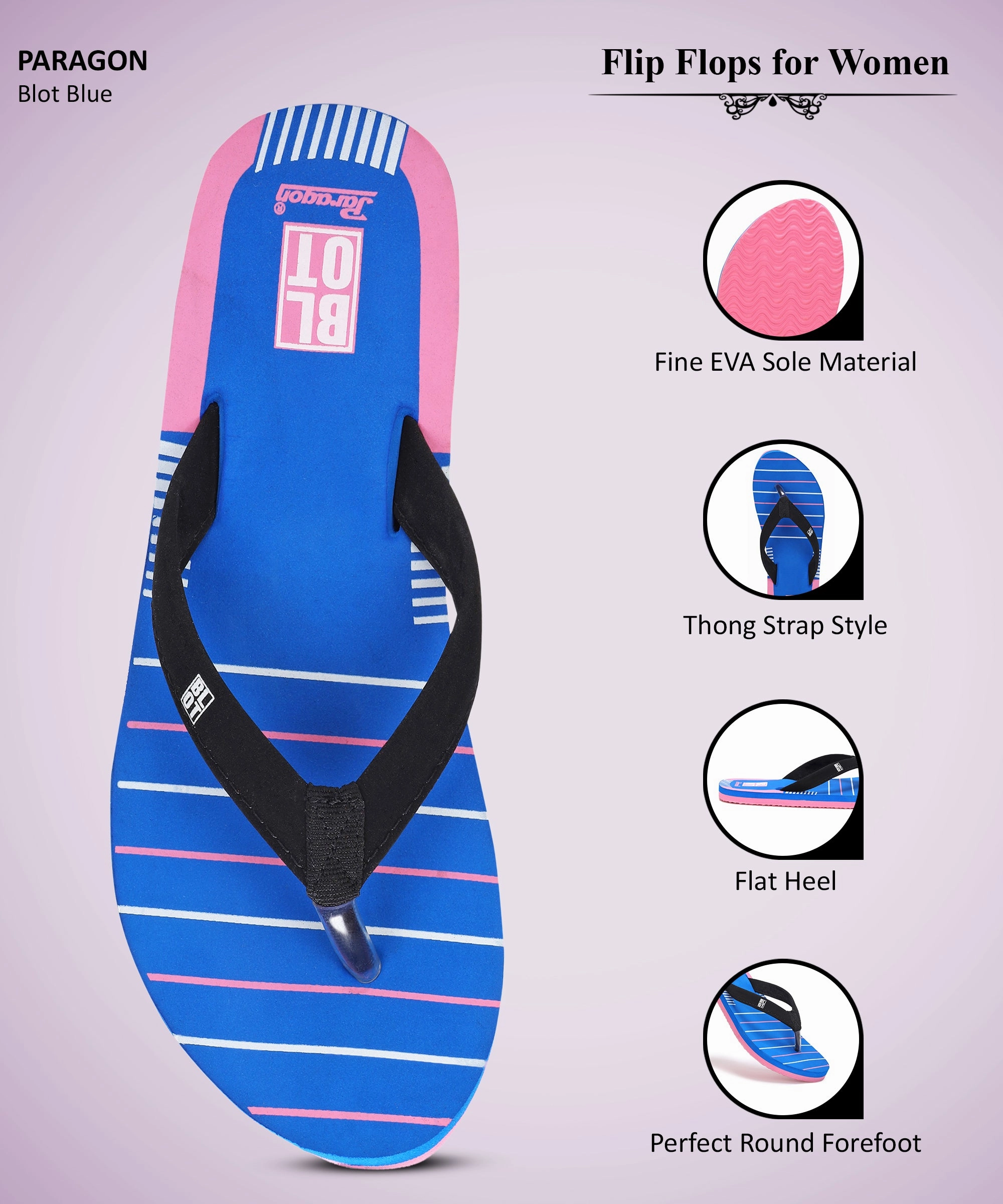 Paragon Blot K3308L Women Slippers | Lightweight Flipflops For Indoor & Outdoor | Casual & Comfortable | For Everyday Use Elevated Minimal Ease-Ready