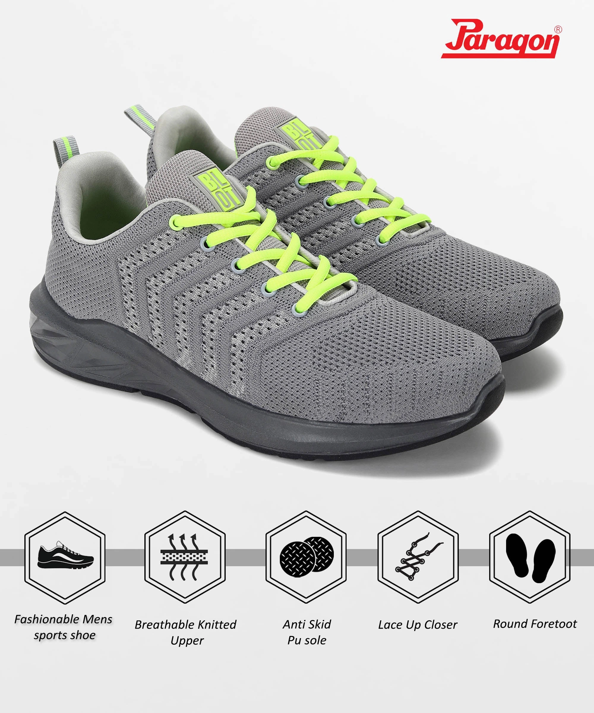 Designed For Ease Dayflow Gear Paragon Blot Puk1227G Men Casual Shoes | Stylish Walking Outdoor Shoes | Daily & Occasion Wear | Smart & Trendy | Comfortable Cushioned Soles