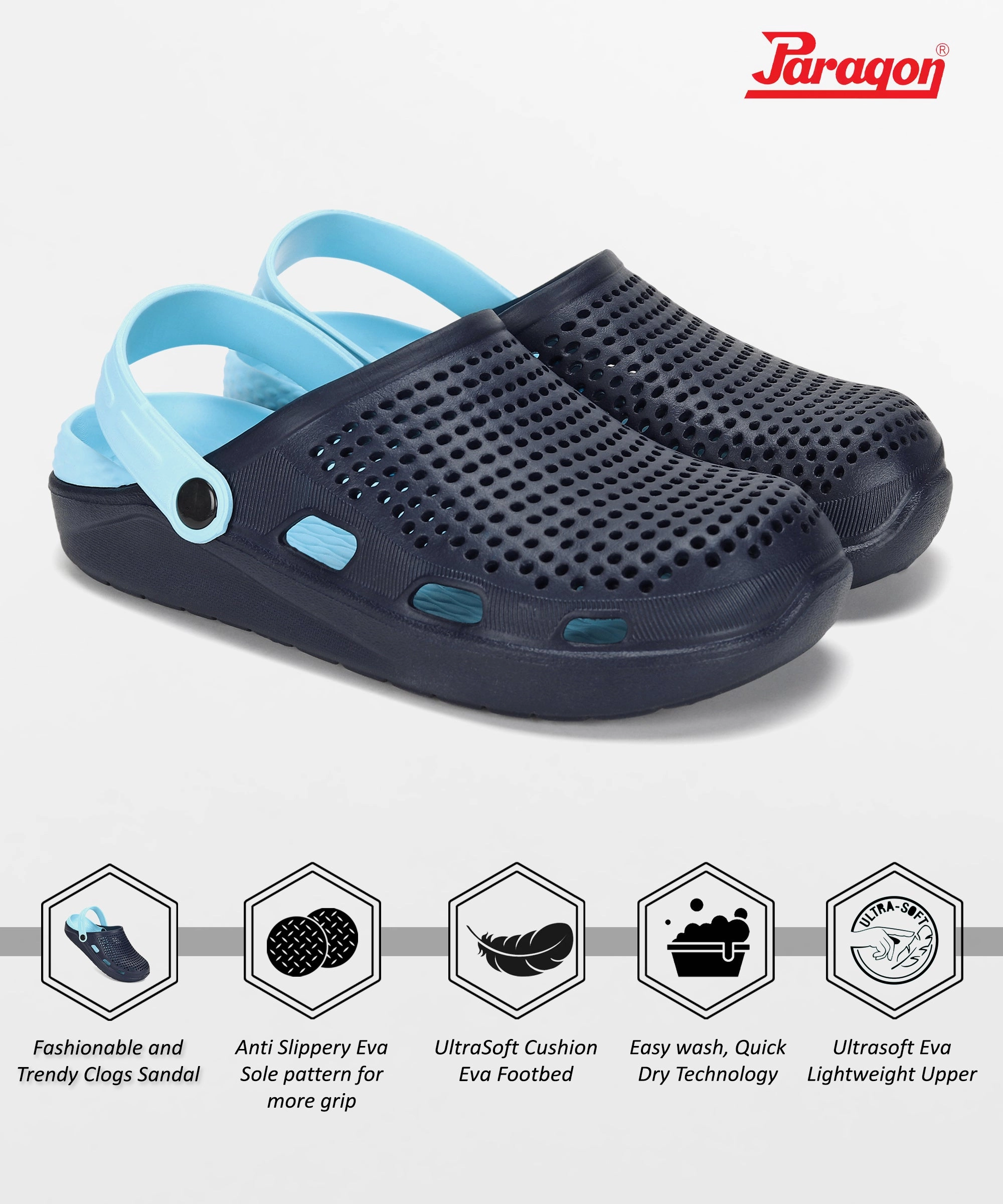 Paragon  Evk10916G Men Casual Clogs | Stylish, Durable, Casual & Comfortable | For Everyday Use Style That Adapts