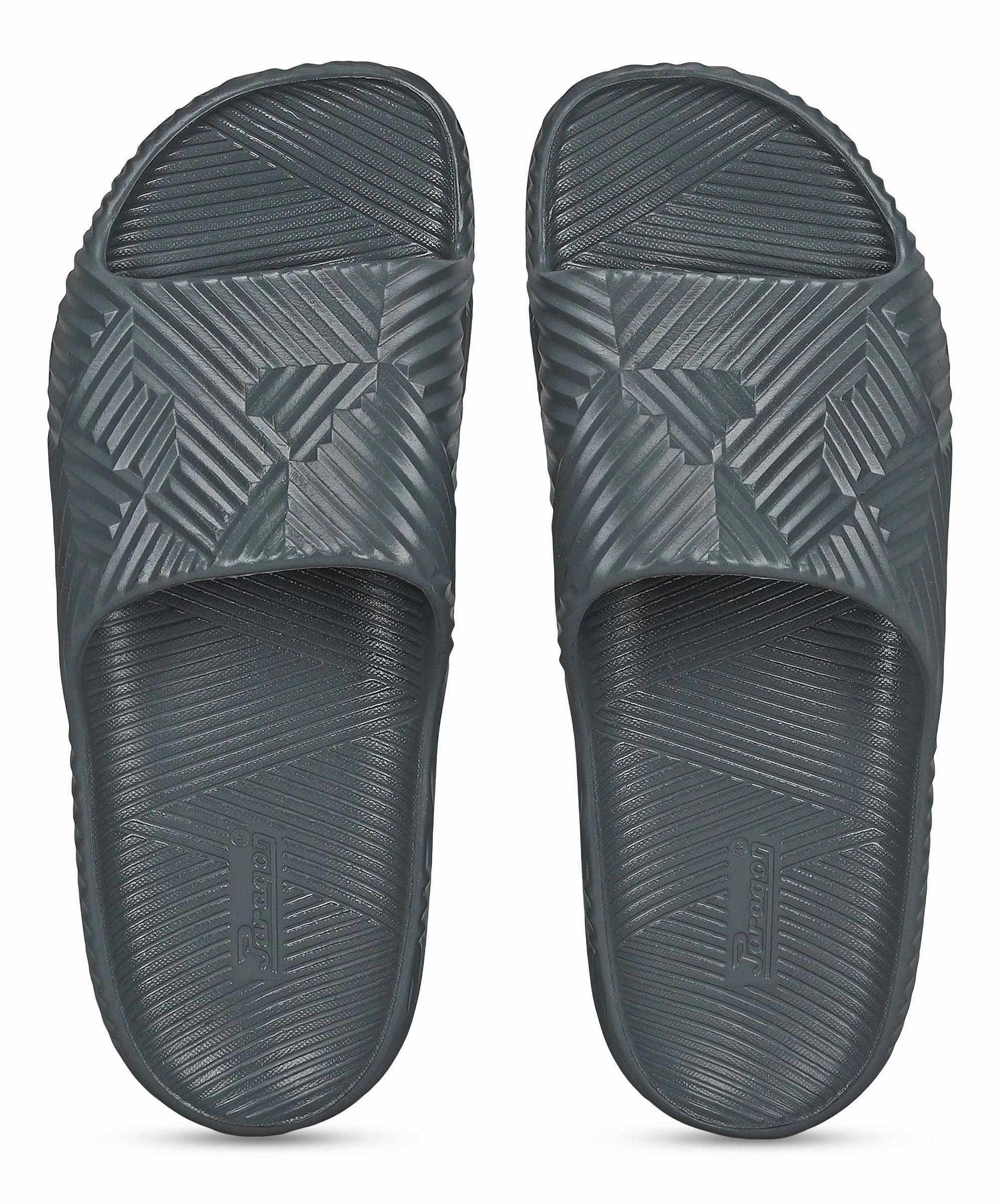 City-Layered Paragon Evk10924G Men'S Waterproof Grey Sliders With Comfortable Sole