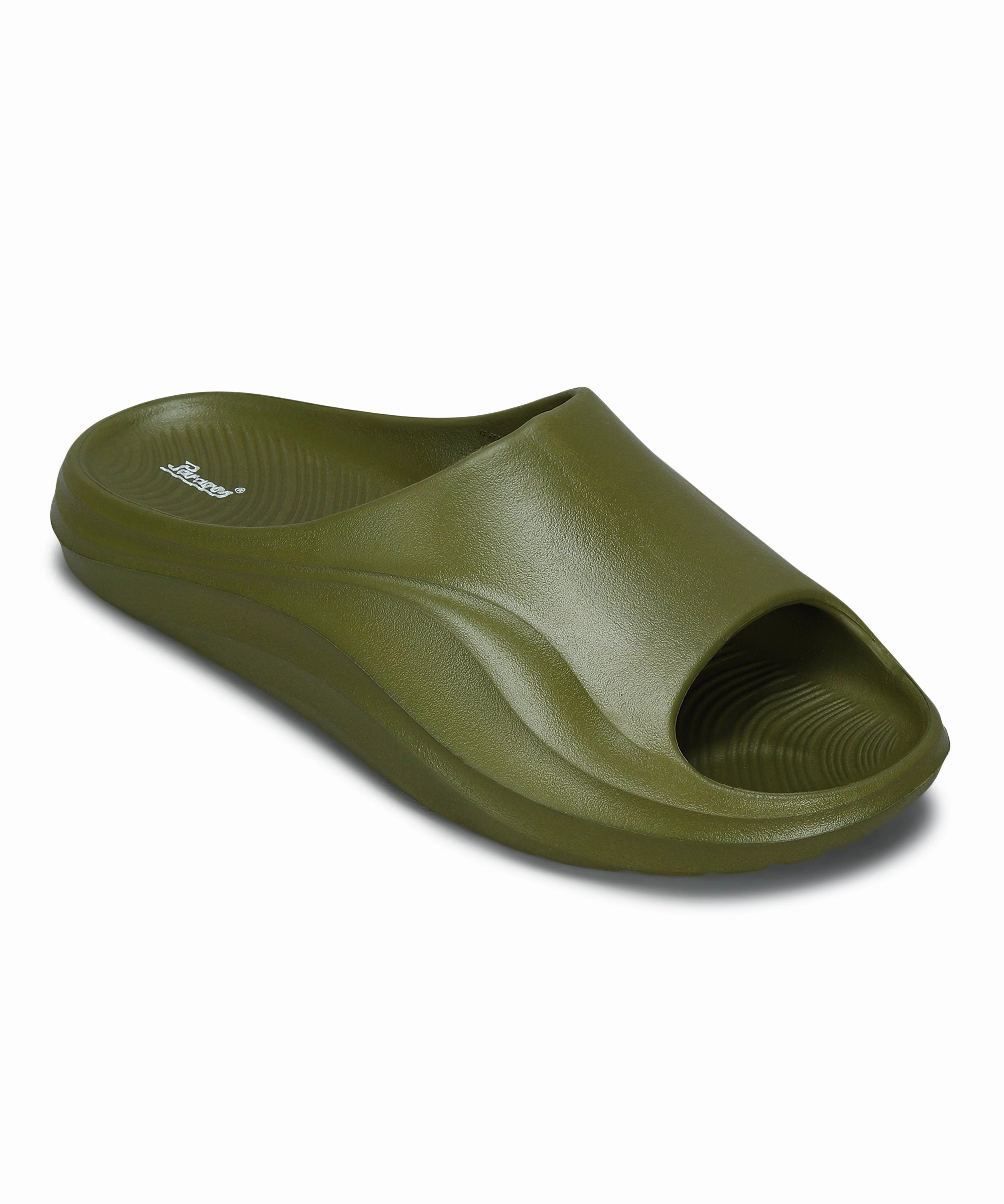 Paragon Evk10926G Men'S Waterproof Green Sliders With Comfortable Sole Ease Engineered Easy Polish