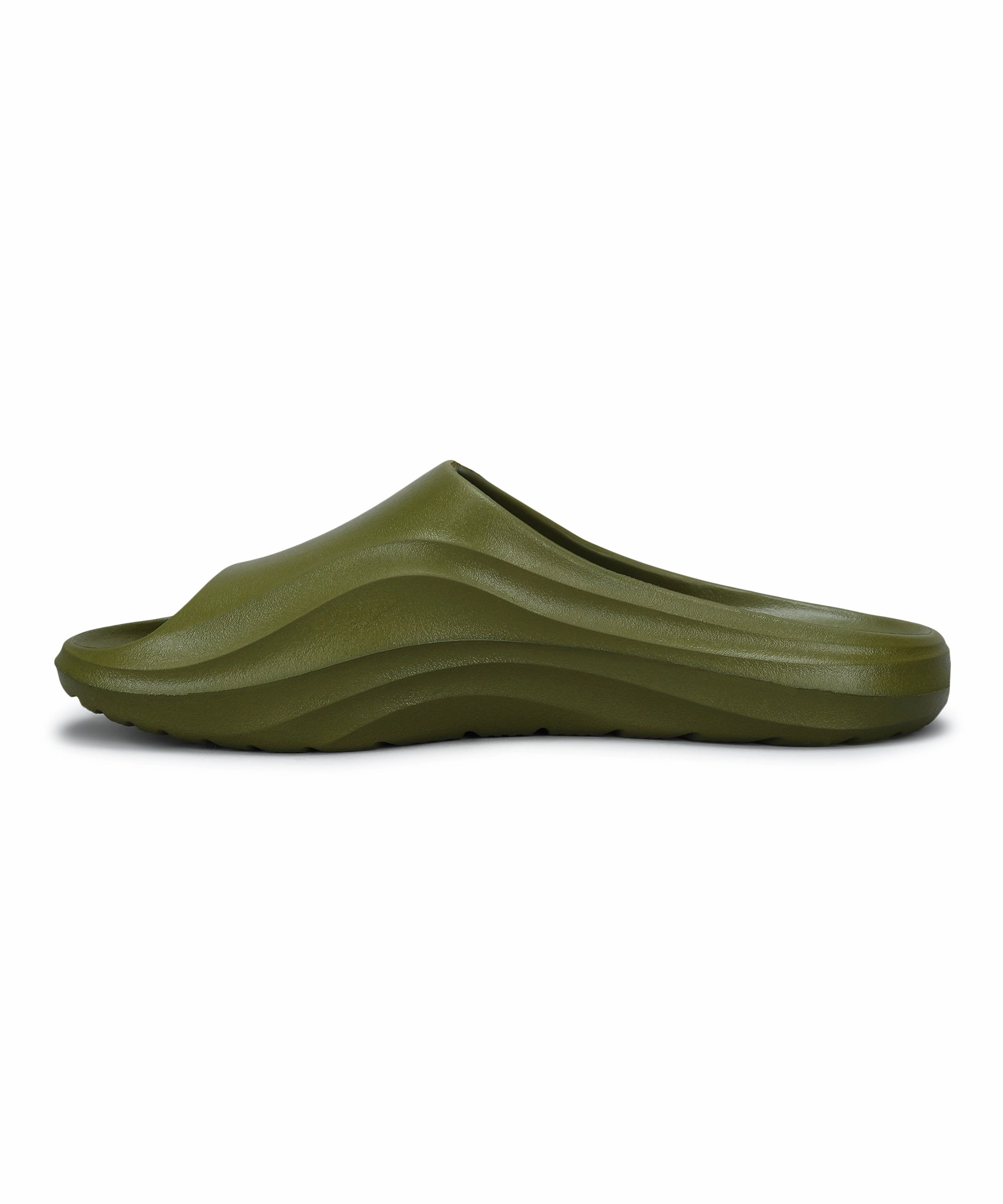 Paragon Evk10926G Men'S Waterproof Green Sliders With Comfortable Sole Multi-Wear Essentials