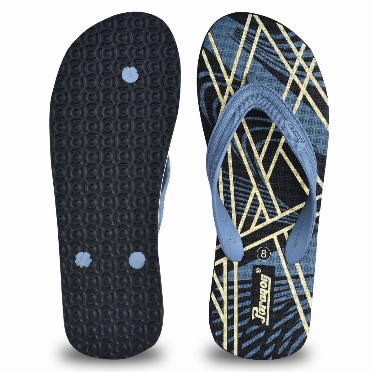 Pure Daywear Low-Key Bold Paragon  Hwk3702G Men Stylish Lightweight Flipflops | Casual & Comfortable Daily-Wear Slippers For Indoor & Outdoor | For Everyday Use