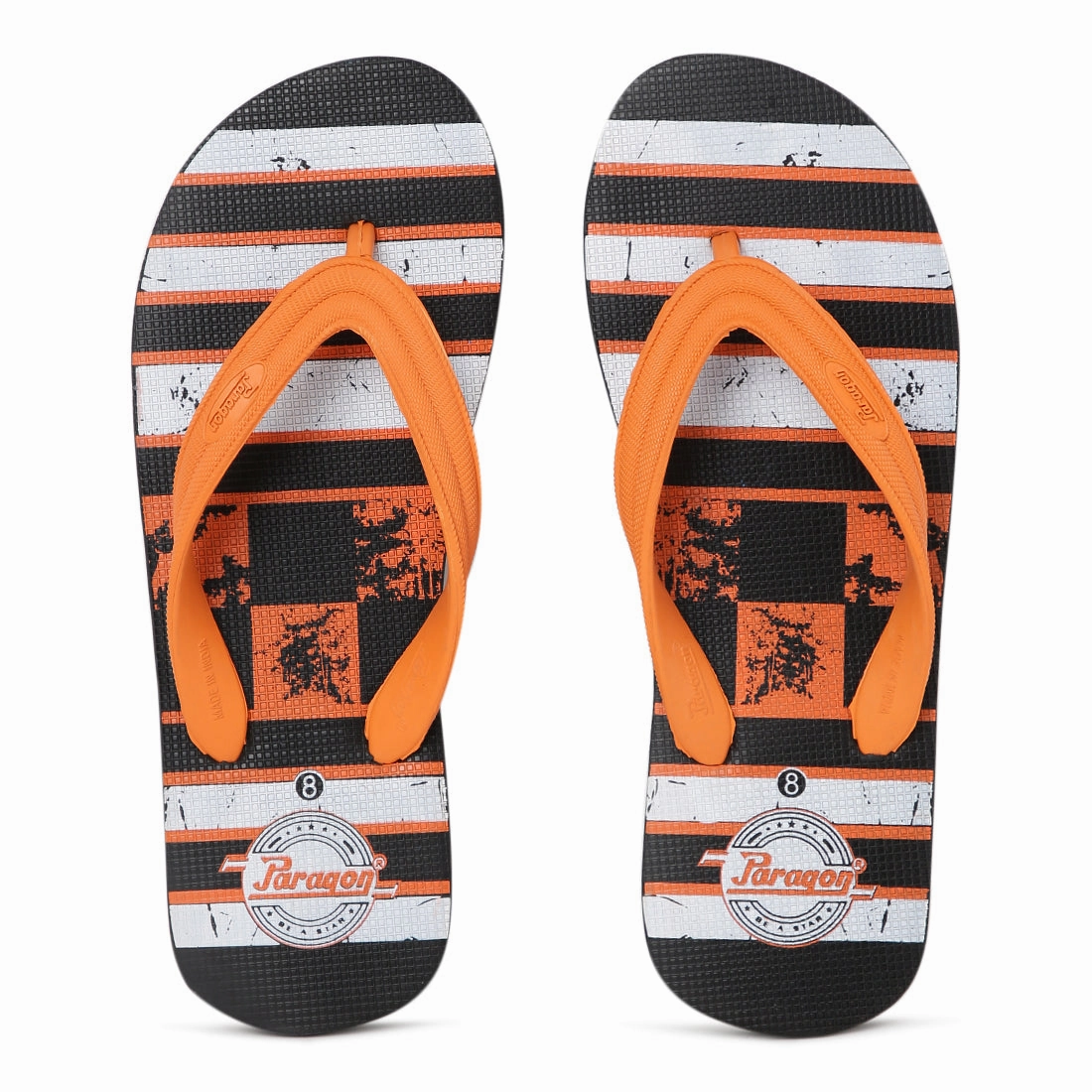 Confident Layers Refined Moves Paragon  Hwk3703G Men Stylish Lightweight Flipflops | Casual & Comfortable Daily-Wear Slippers For Indoor & Outdoor | For Everyday Use