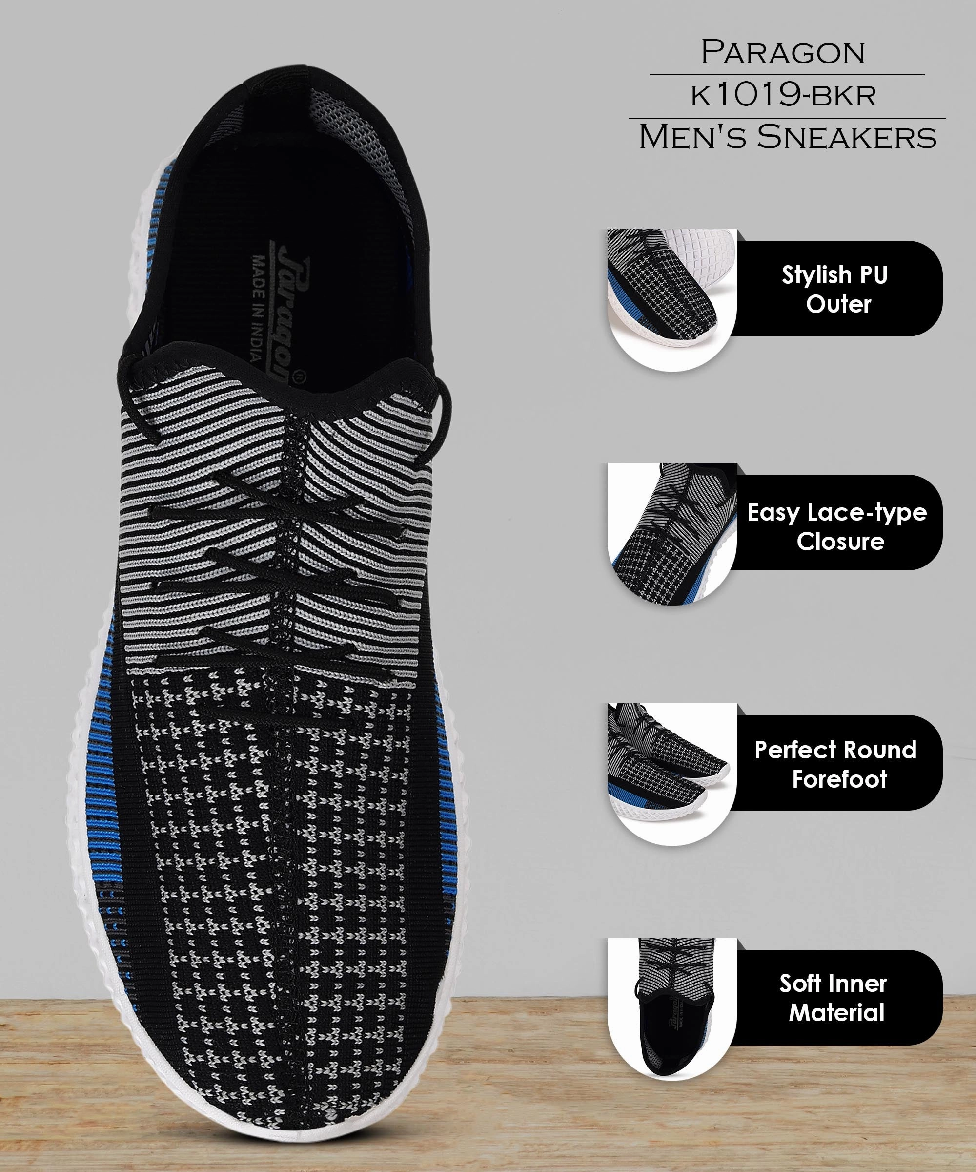 Paragon K1019G Men Casual Shoes | Stylish Walking Outdoor Shoes For Everyday Wear | Smart & Trendy Design  | Comfortable Cushioned Soles White Comfort In Layers