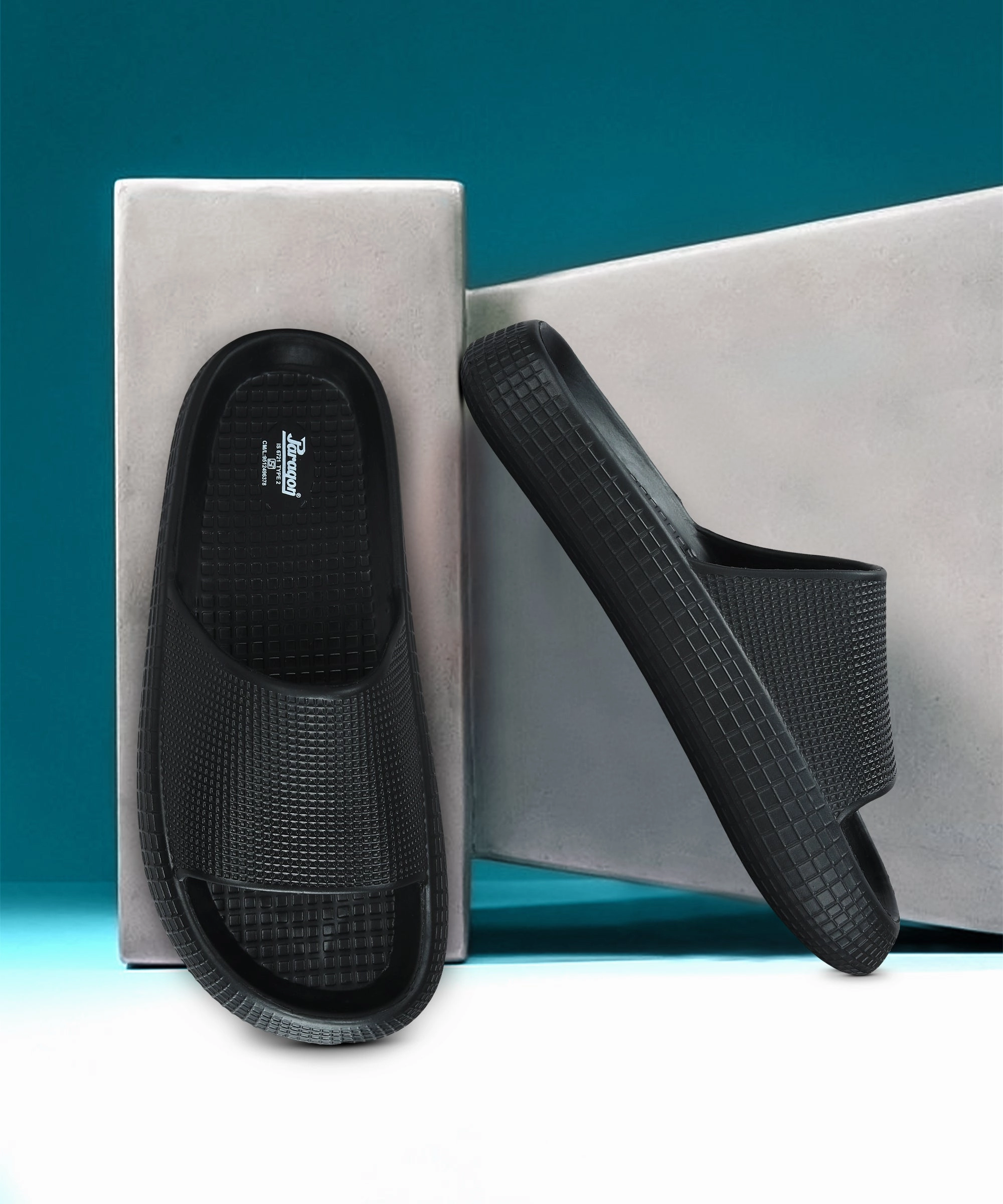 Paragon  K10912G Men Casual Sliders | Stylish Trendy Lightweight Slides | Casual & Comfortable Slippers | For Everyday Use Adaptive Edge Versatility Matters
